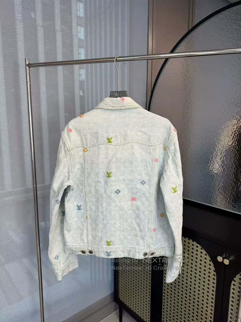 Louis Vuitton Louis Vuitton Presbyopic full logo denim jacket Size US M / EU 48-50 / 2 - 2 Thumbnail