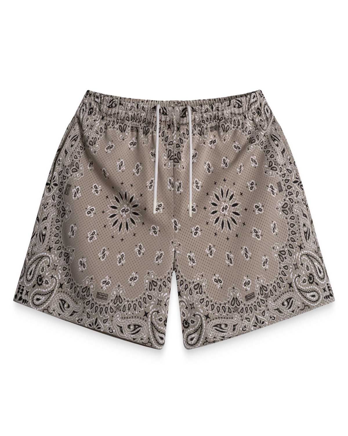 Bravest Studios Screen Printed Paisley Two Tone Shorts Khaki Size US 38 / EU 54 - 1 Preview