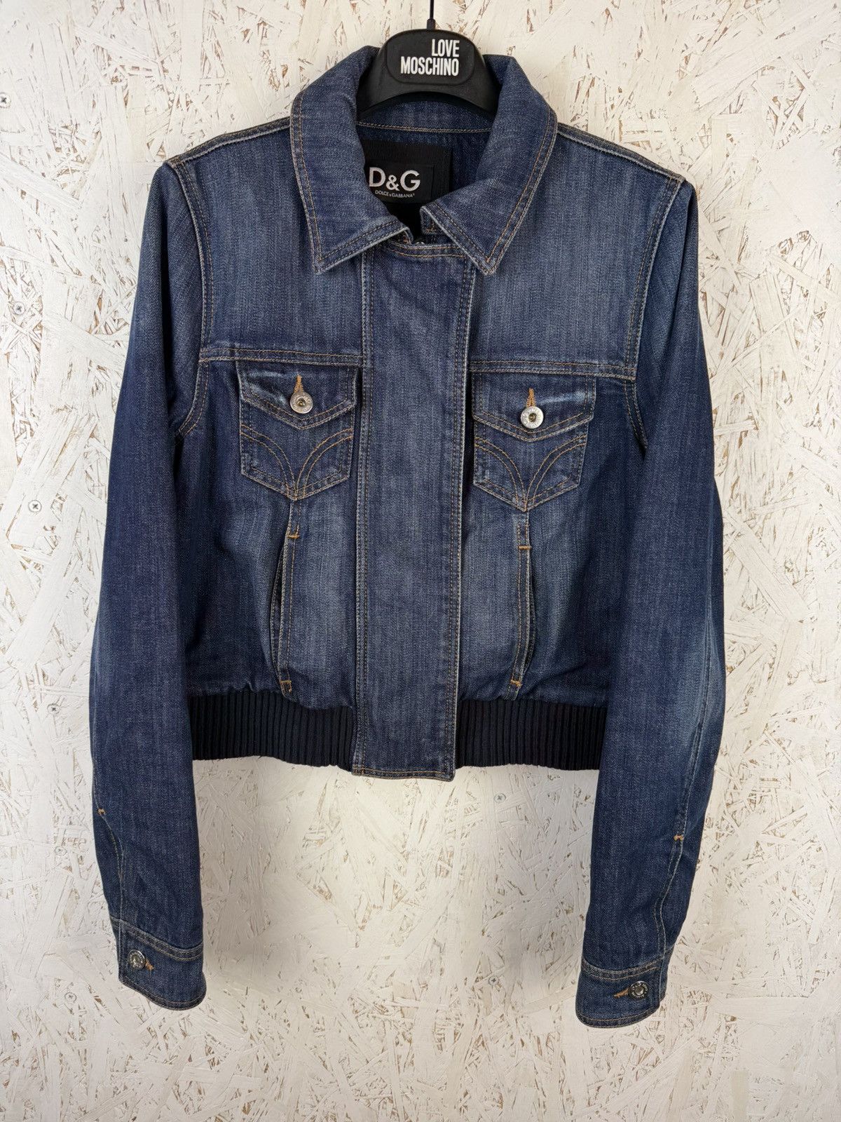 Dolce & Gabbana Dolce & Gabbana Zippered Denim Jacket In Blue Size 42 Size M / US 6-8 / IT 42-44 - 1 Thumbnail