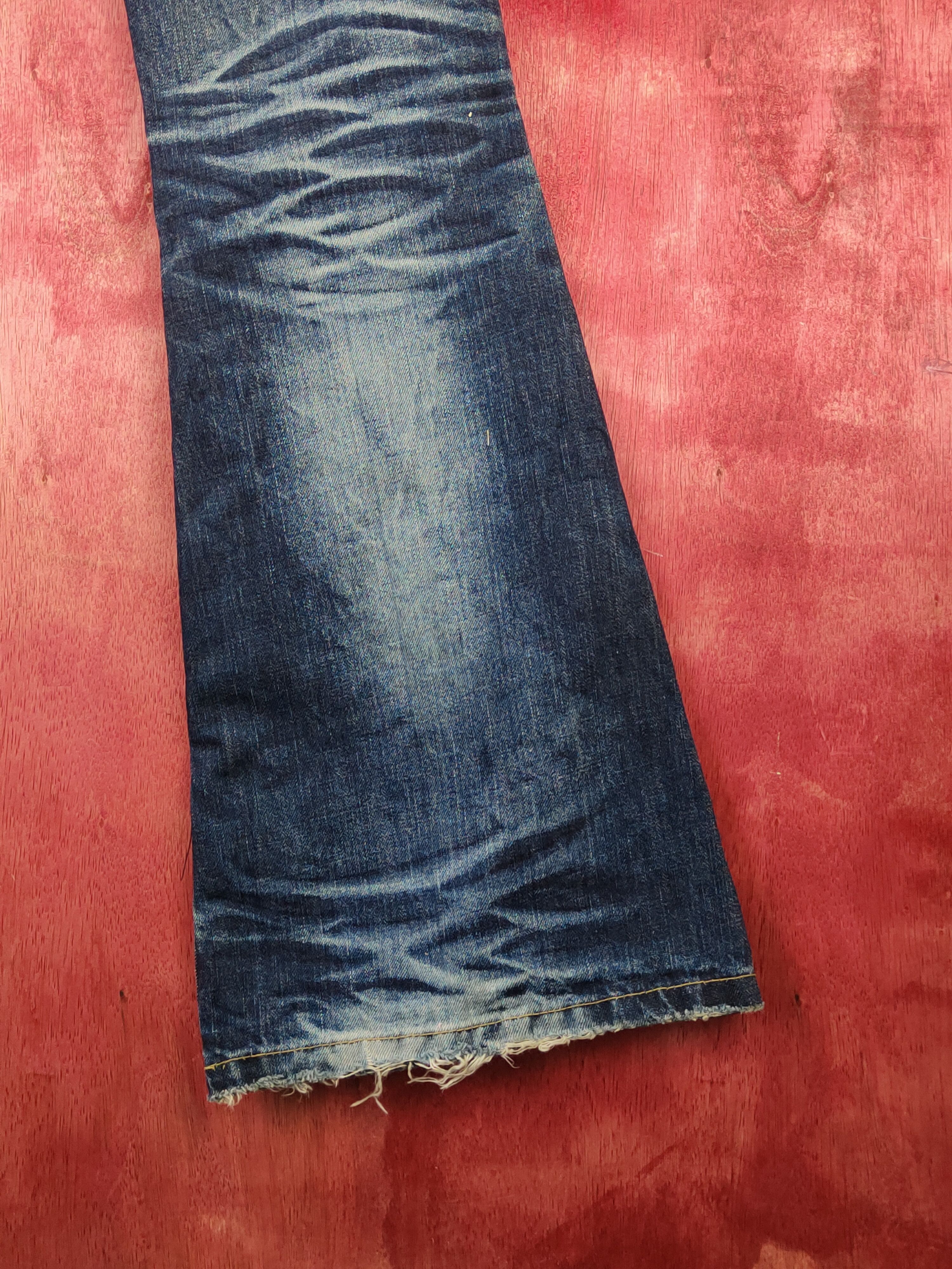 If Six Was Nine DL Lolita Distressed faded ripped Bootcut jeans Denim #S1539 Size 28" / US 6 / IT 42 - 8 Thumbnail