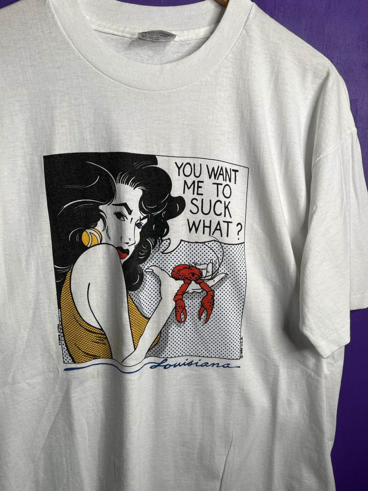 Other Vintage 1986 Lichtenstein you want me to suck what? Art tee Size US XL / EU 56 / 4 - 3 Thumbnail