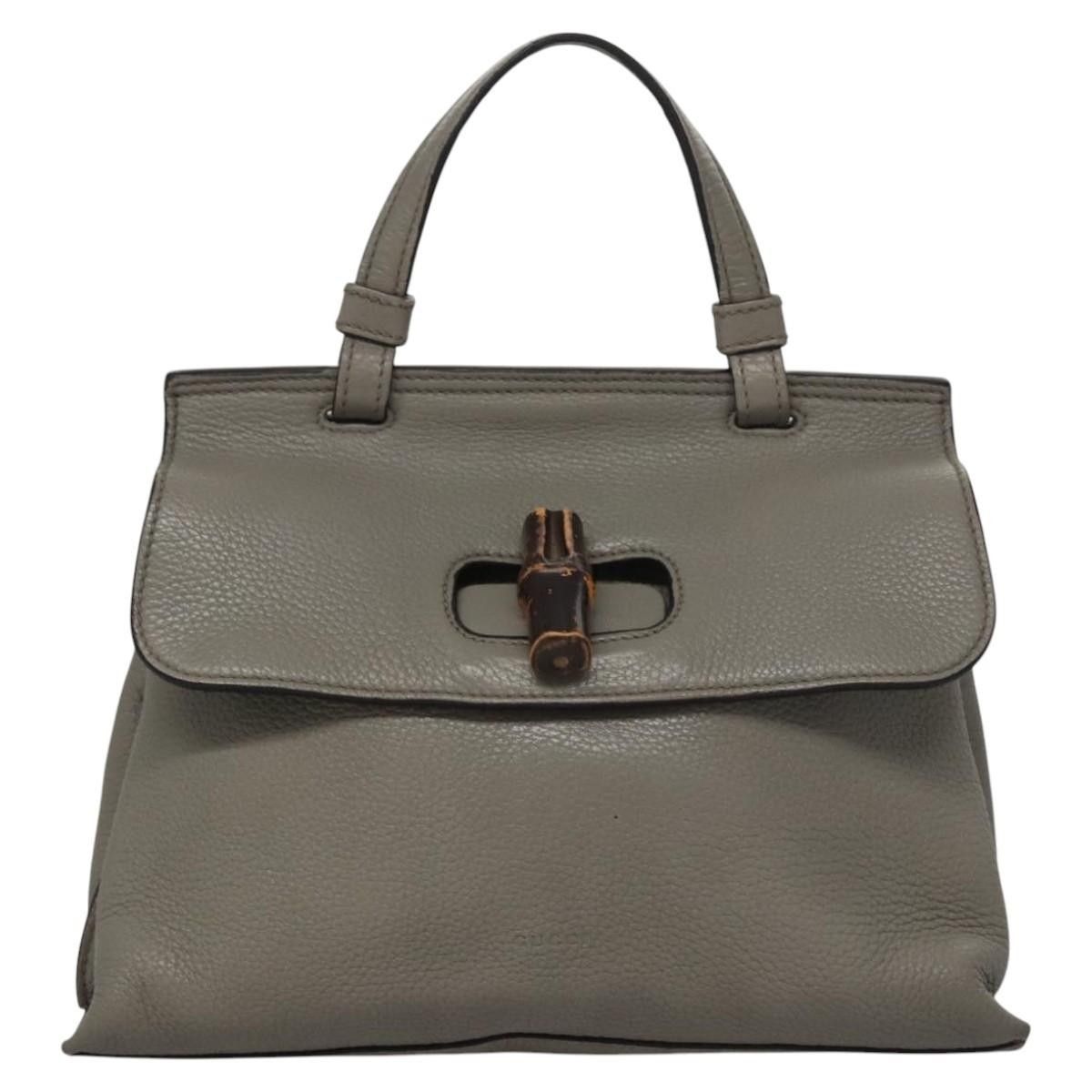 Gucci Gucci Bamboo Daily Top Handle Leather Size ONE SIZE - 1 Thumbnail