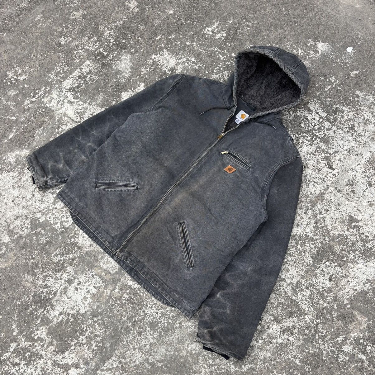 Carhartt Vintage Carhartt Sherpa lined Jacket J141 BLK Size US XXL / EU 58 / 5 - 6 Thumbnail