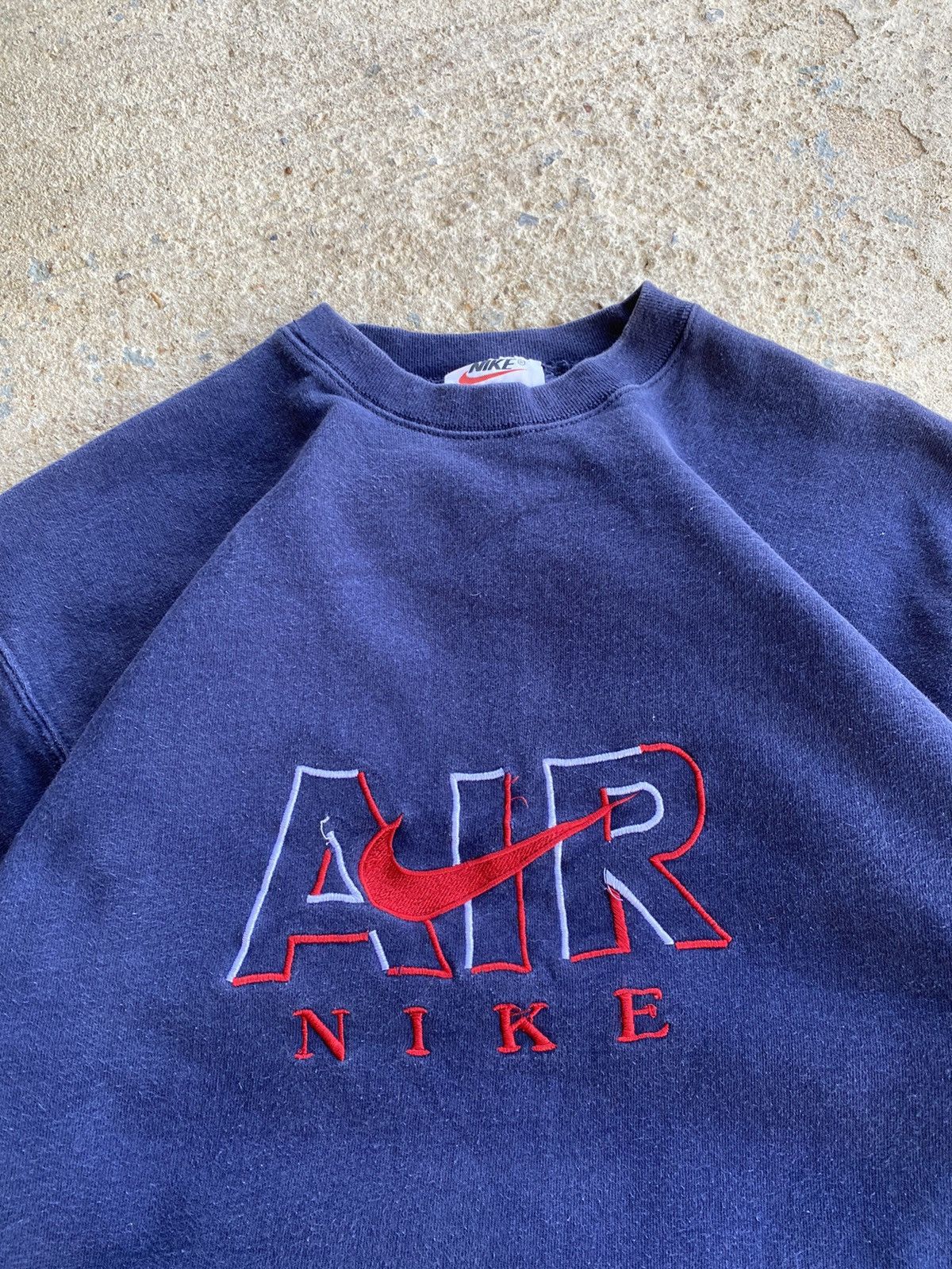 Nike × Vintage Vintage 90’s Nike Air Crewneck Sweatshirt Size US M / EU 48-50 / 2 - 3 Thumbnail