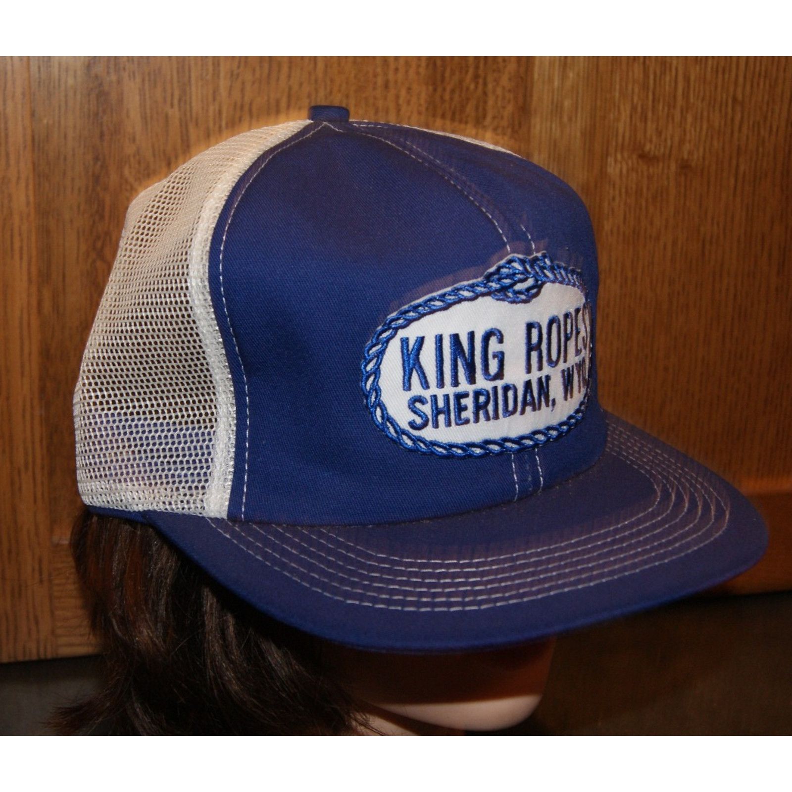 Vintage Vtg King Rope Sheridan Men's Mesh Trucker Hat K Products USA Size ONE SIZE - 3 Thumbnail