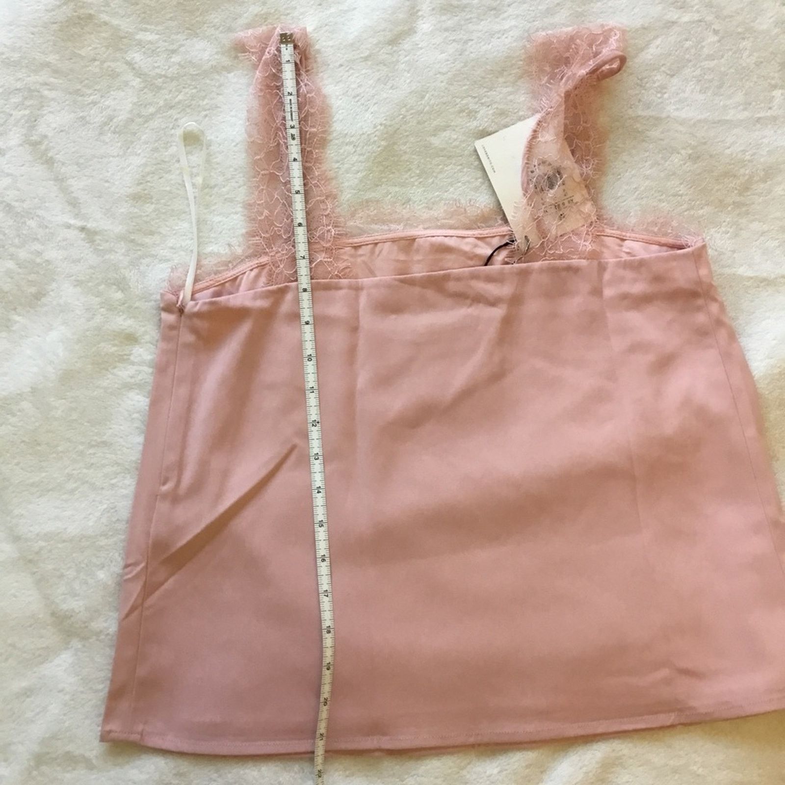 Other Love Bonito Pink Amara Lace Trim Camisole Size M / US 6-8 / IT 42-44 - 14 Thumbnail