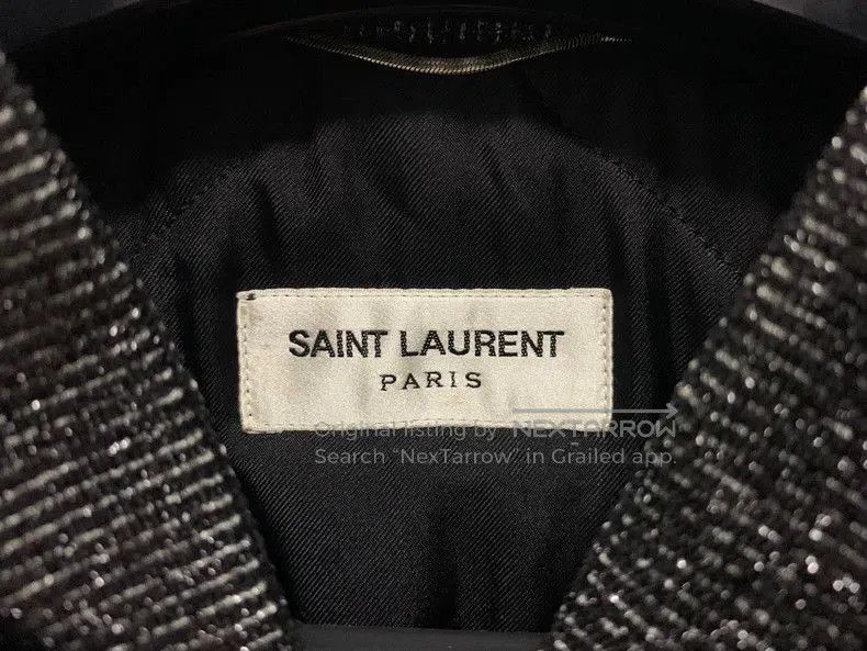 Saint Laurent Paris Saint Laurent 17FW Reflective Velvet Jacket . Size US L / EU 52-54 / 3 - 3 Thumbnail