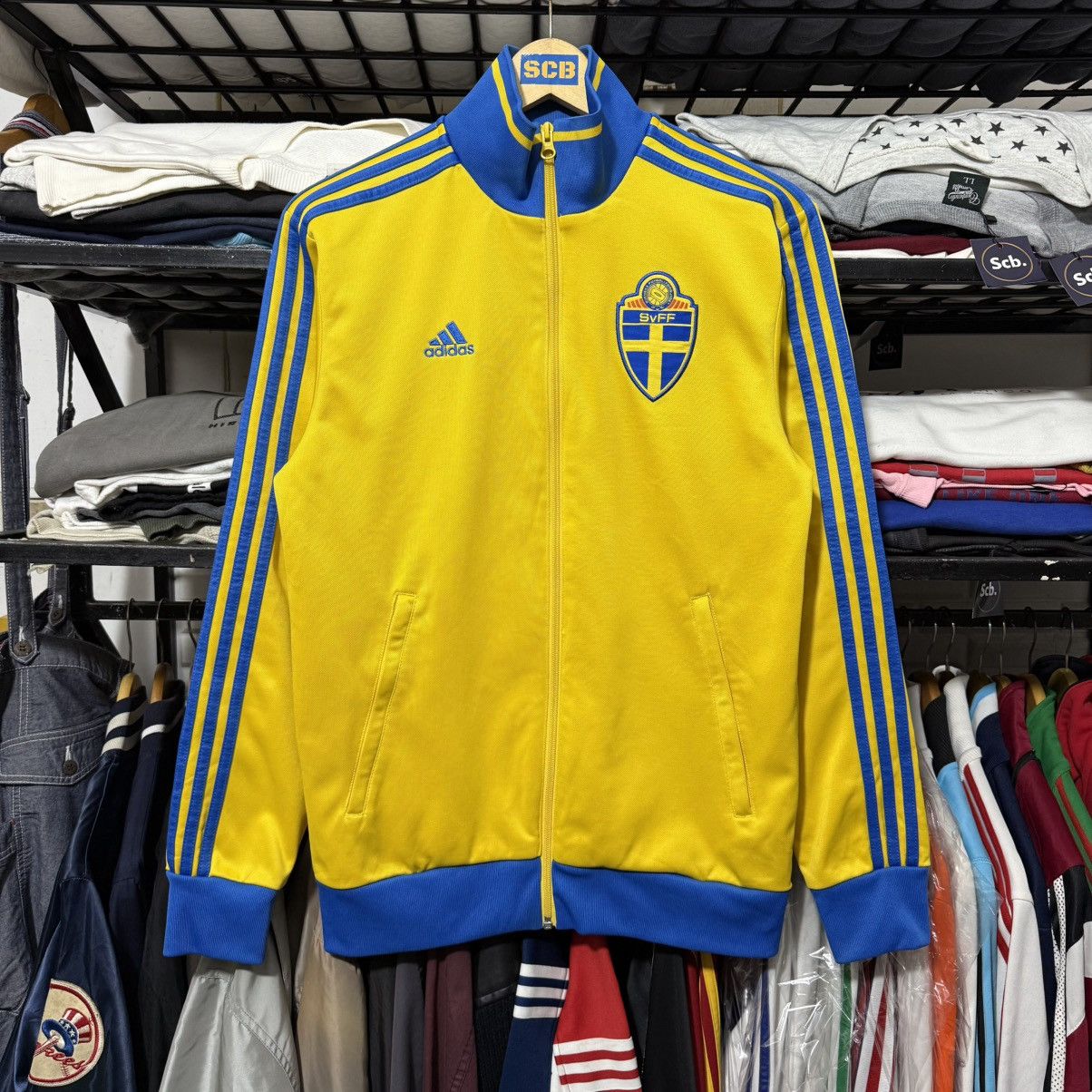 Adidas Adidas sverige sweden football soccer tracktop Size US S / EU 44-46 / 1 - 2 Thumbnail