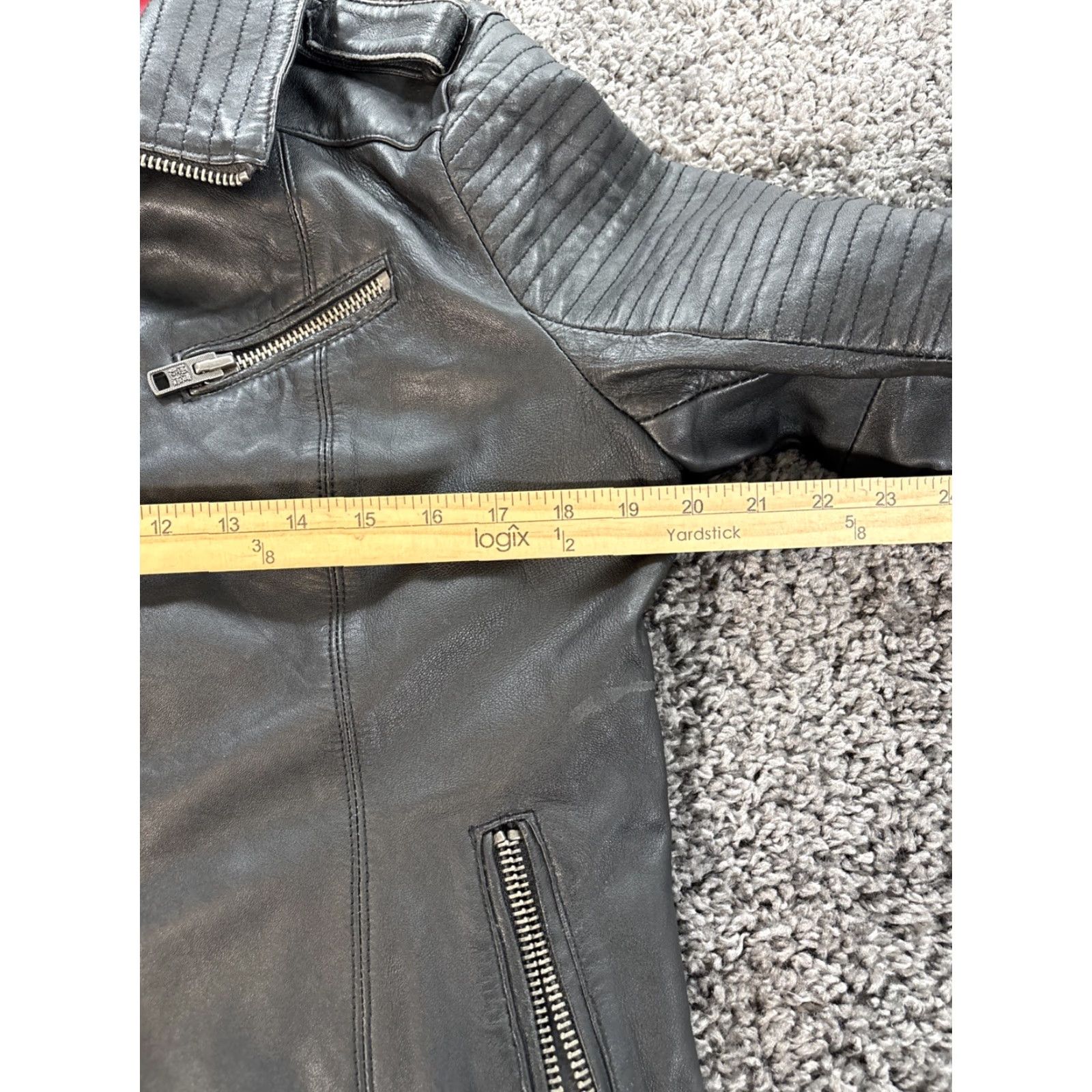 Superdry Superdry Leather Biker Jacket Women Full Zip L Black Size L / US 10 / IT 46 - 3 Thumbnail