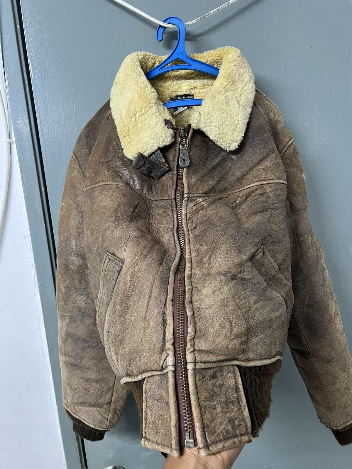 Vintage AVIREX B6 SHREPA SHIP SKIN JACKET Size US L / EU 52-54 / 3 - 11 Thumbnail