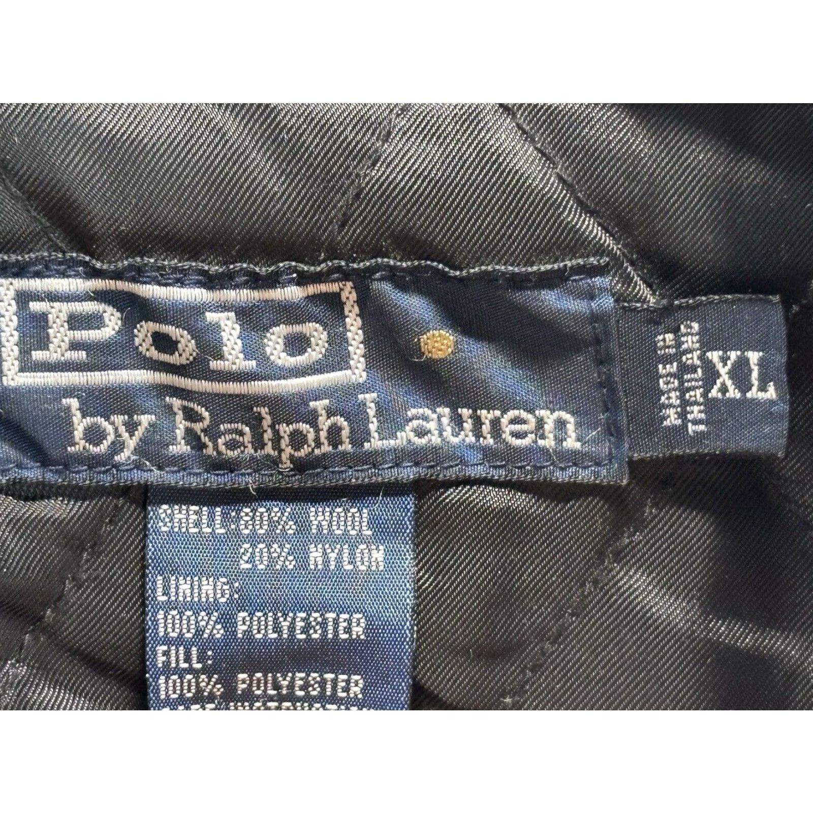 Ralph Lauren VINTAGE Polo Ralph Lauren Wool Blend Short Jacket XL Mens Gray Quilted Lining Size US XL / EU 56 / 4 - 7 Thumbnail
