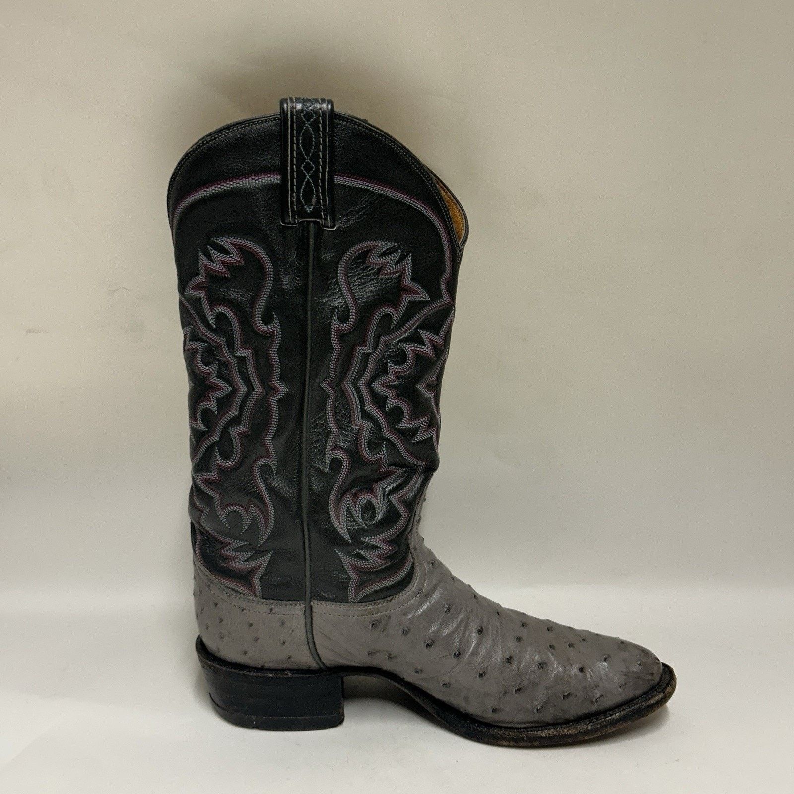 Tony Lama Tony Lama El Rey Gray Full Quill Ostrich Cowboy Boots Size US 8.5 / EU 41-42 - 8 Thumbnail