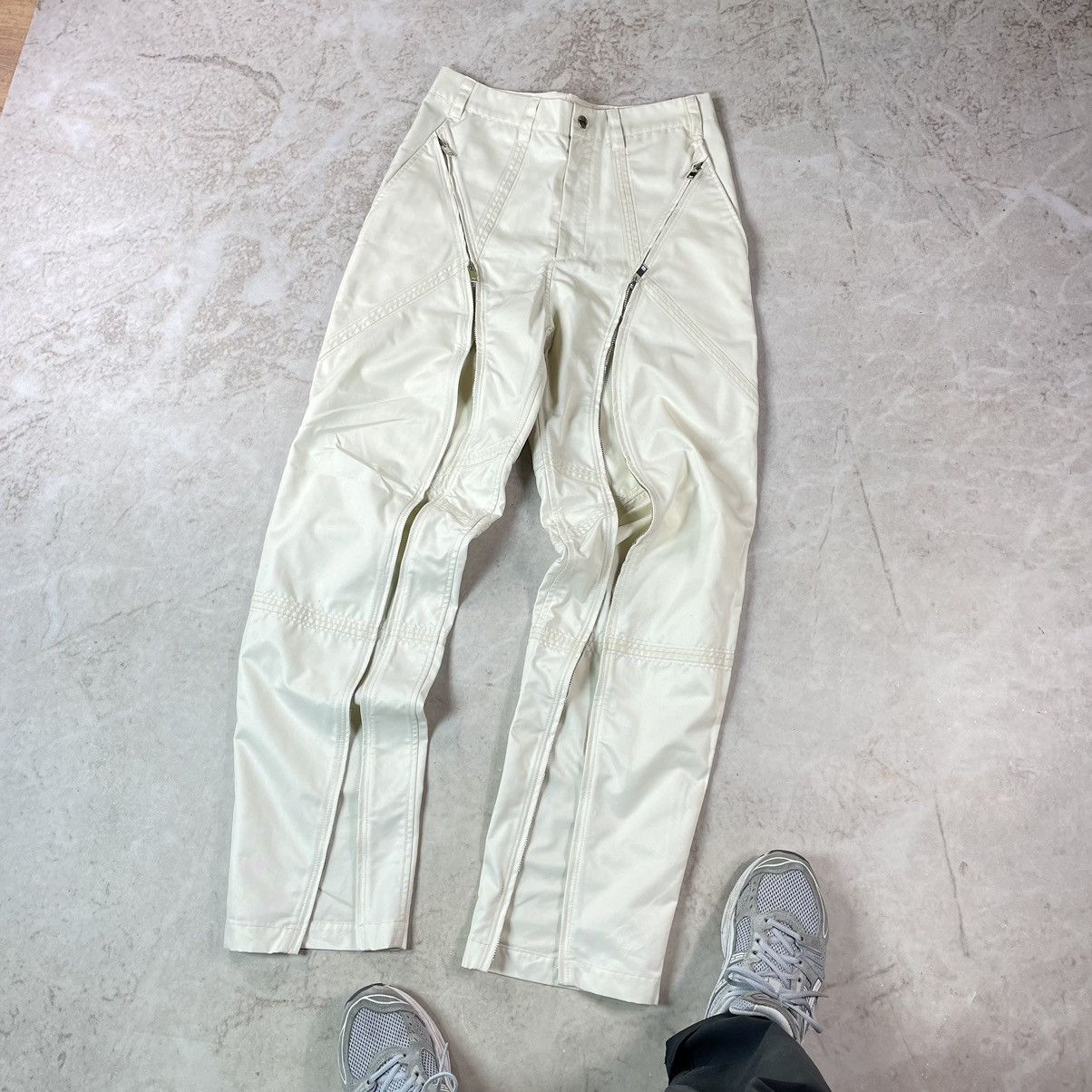 Opium Y2K Desonstructed Zip Tornado Pants Rick Owens Style