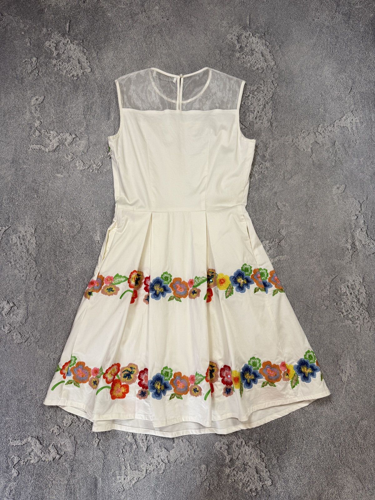 Blumarine Vintage Blumarine Blugirl Floral Midi Dress Size XS / US 0-2 / IT 36-38 - 8 Thumbnail