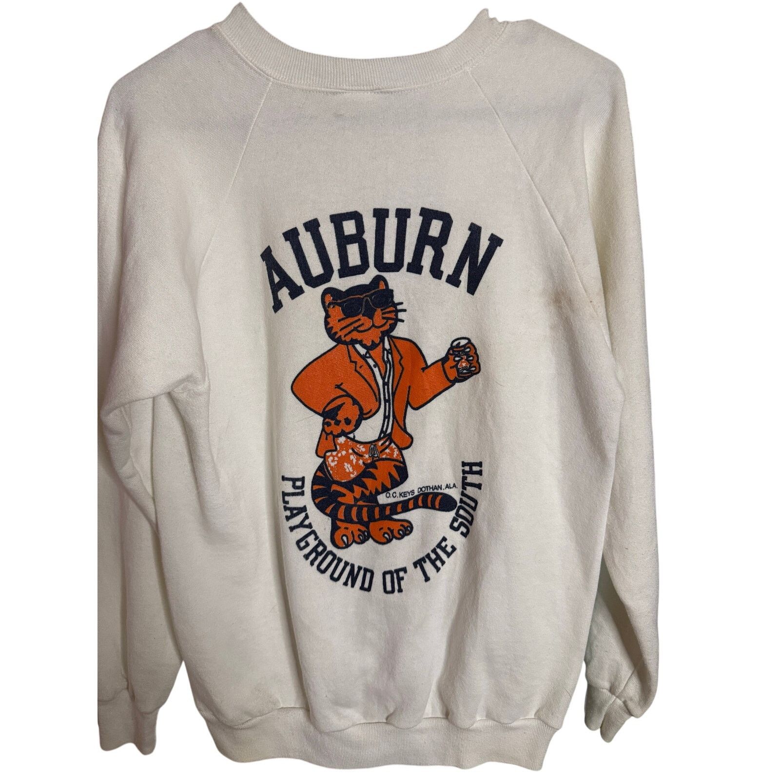 Jerzees Vintage Auburn Tigers Crewneck Size US M / EU 48-50 / 2 - 2 Thumbnail
