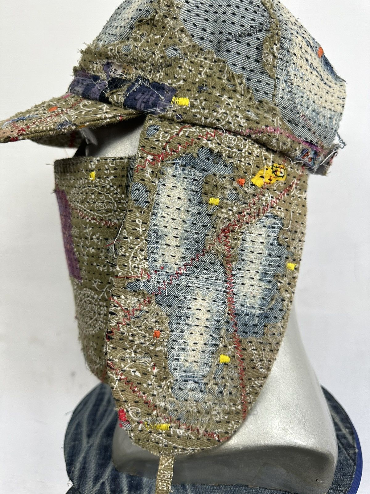 Other Custom Made Distressed Paisley patchwork Boro hats by Ahado Size ONE SIZE - 6 Thumbnail