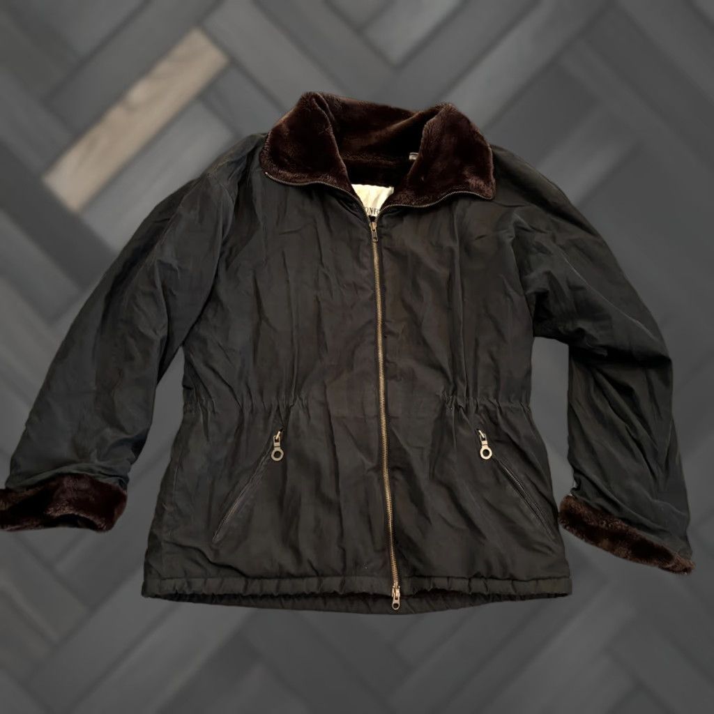 London Fog VINTAGE London Fog Jacket Womens M Regular Faux Fur Lined Parka Navy Blue Parka Women's M Blue London Fog Jacket Size M / US 6-8 / IT 42-44 - 1 Thumbnail