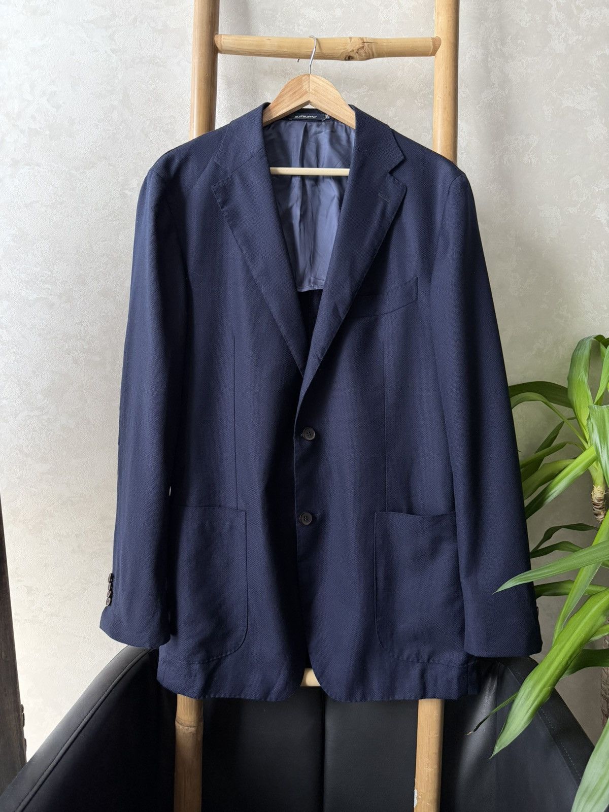 Suitsupply Suitsupply Italy Havana Patch Lt Int Wool Navy Blue Blazer Size 46L - 2 Thumbnail