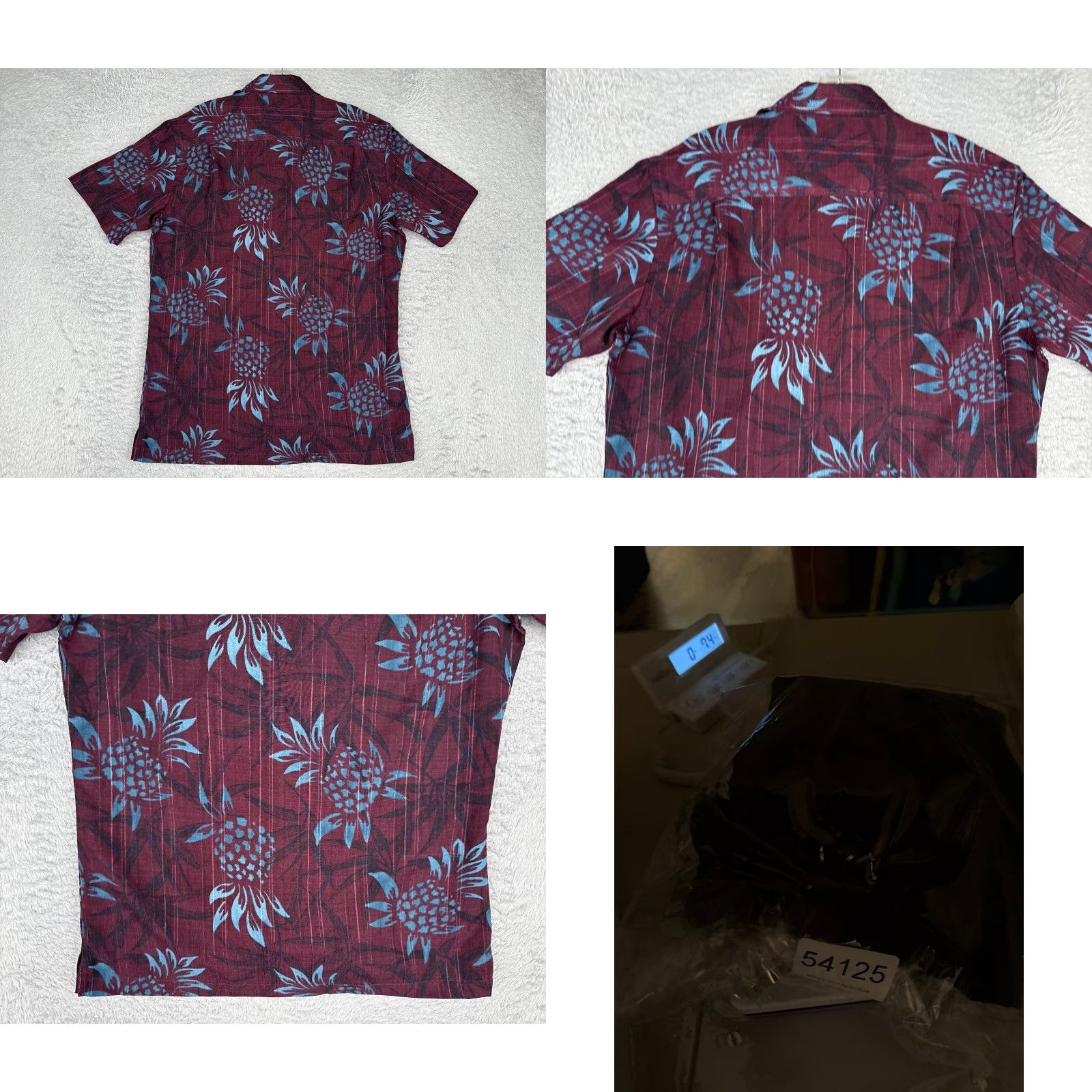 Van Heusen VINTAGE Van Heusen Shirt Adult Small Red Floral Pineapple Button Up Polyester Hawaiian Size US S / EU 44-46 / 1 - 9 Thumbnail