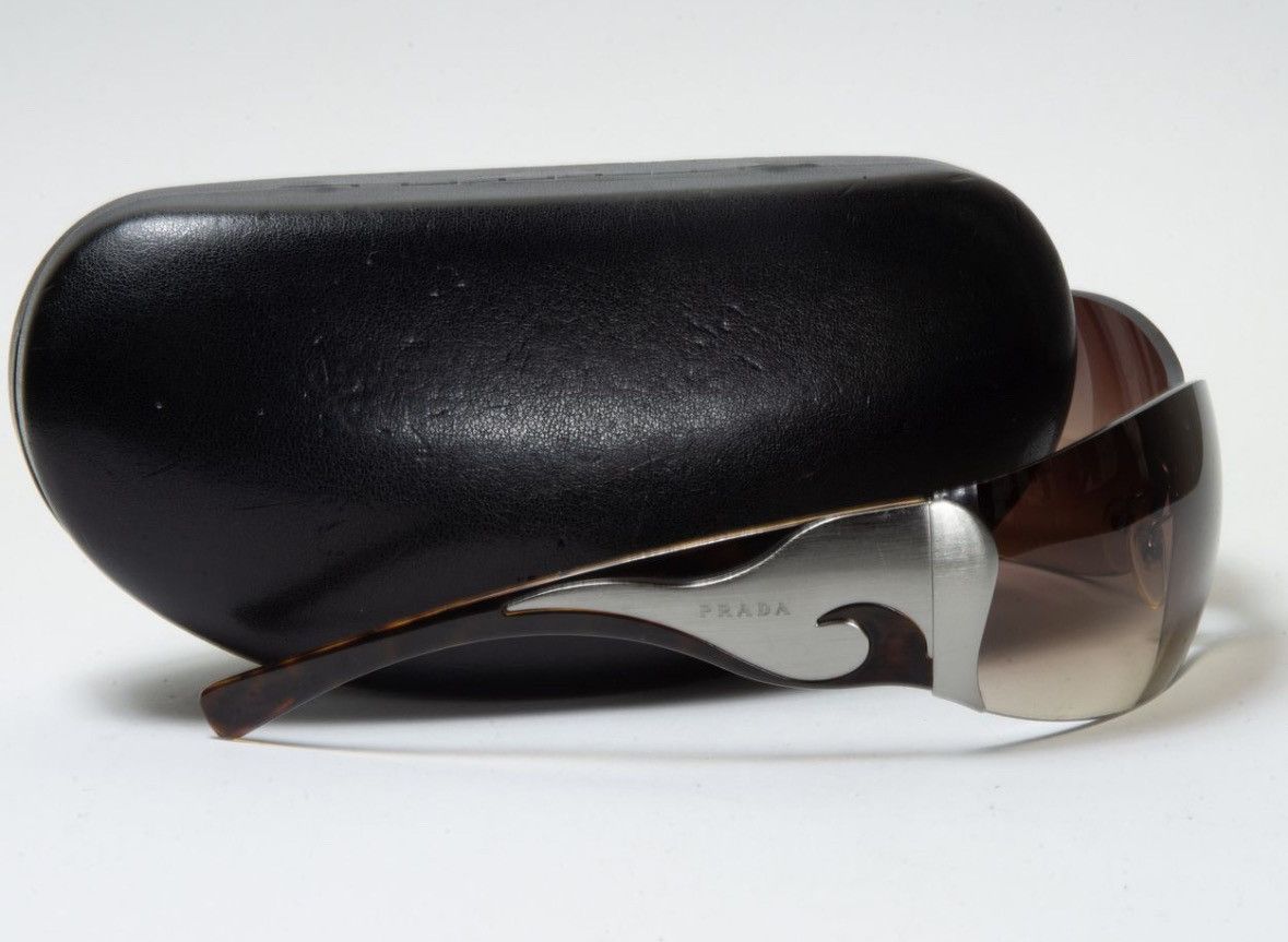 Prada PRADA Sunglasses Flame 2004 Star Mask Fire Chrome Silver Size ONE SIZE - 2 Thumbnail
