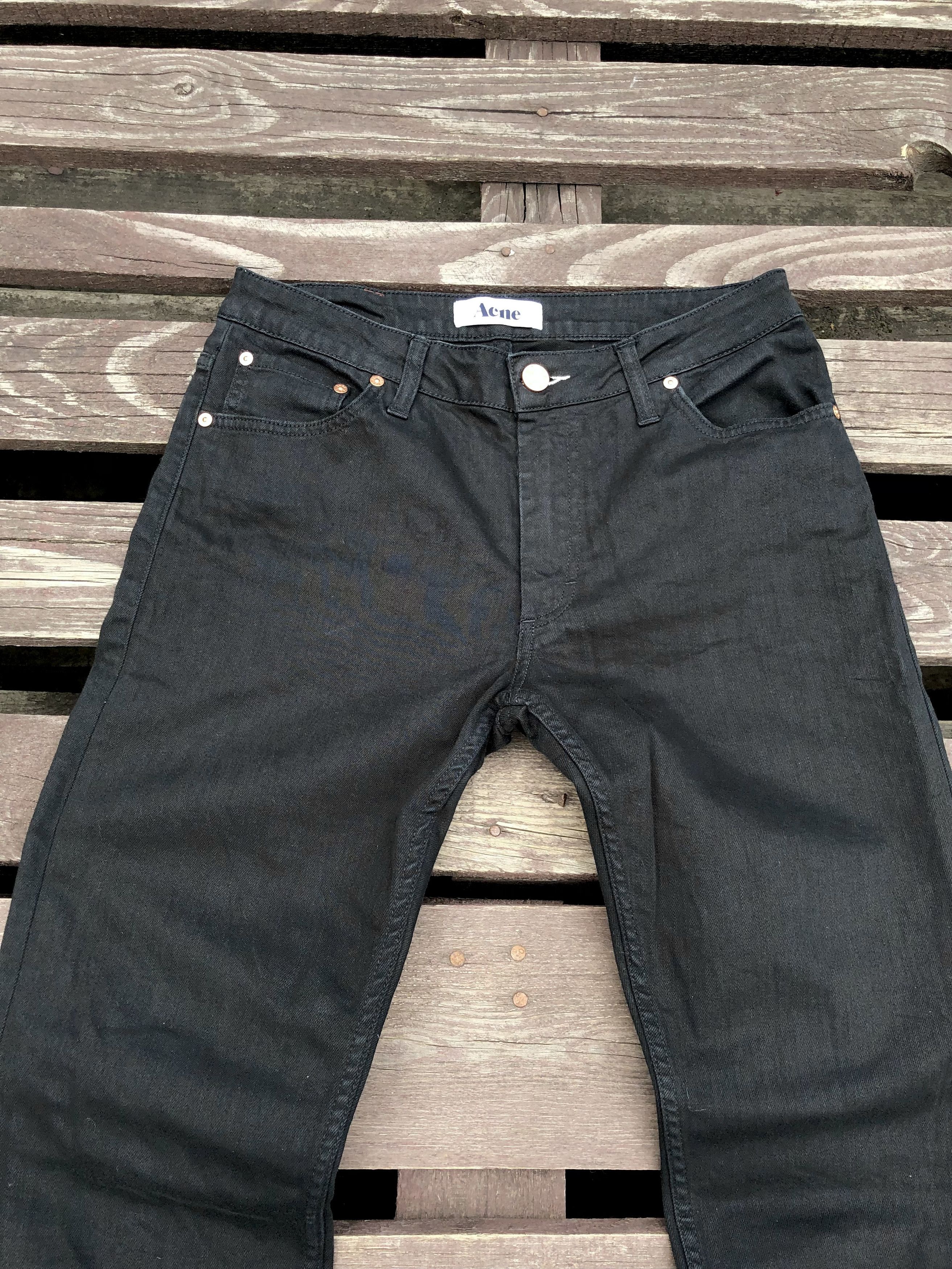 Acne Studios Acne Studios Vintage Flex Wet Black Jeans Size W30 L32 Size 30" / US 8 / IT 44 - 3 Thumbnail