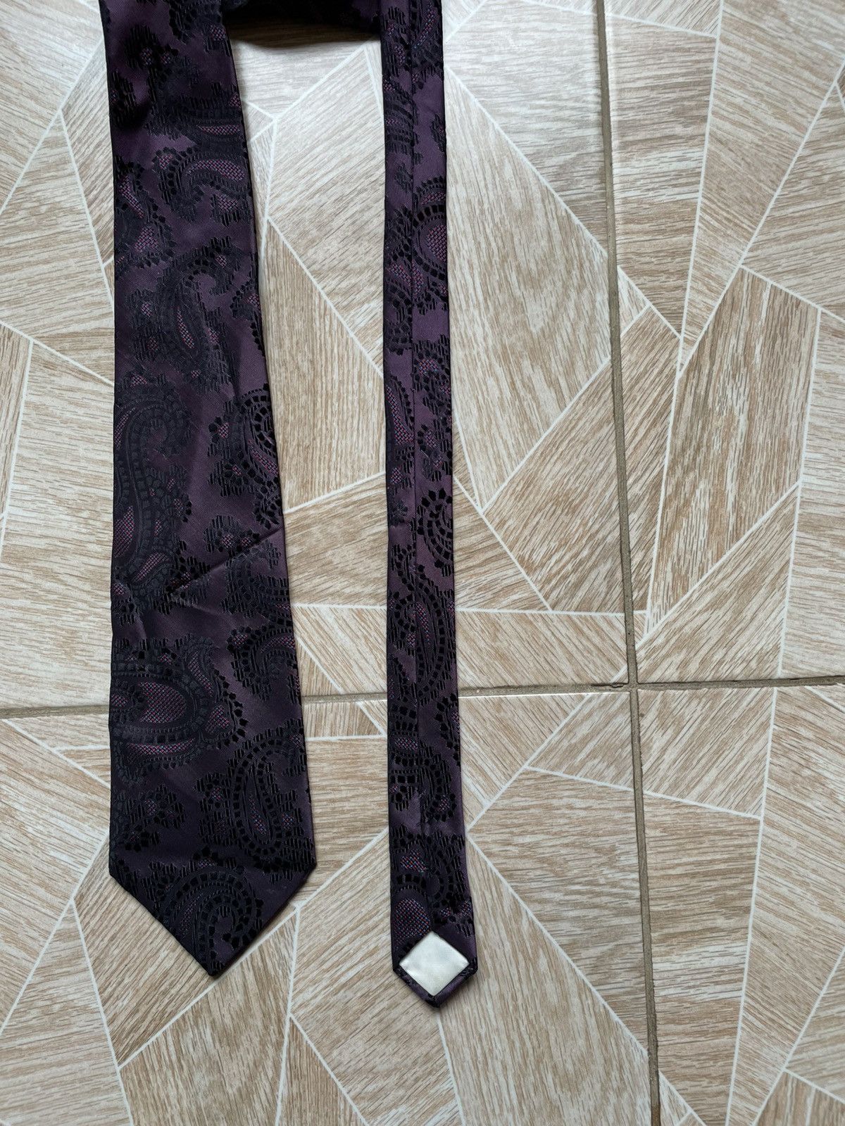 Designer × Lanvin Lanvin Paris Designer Made In France Multi Color Silk Tie Size ONE SIZE - 5 Thumbnail