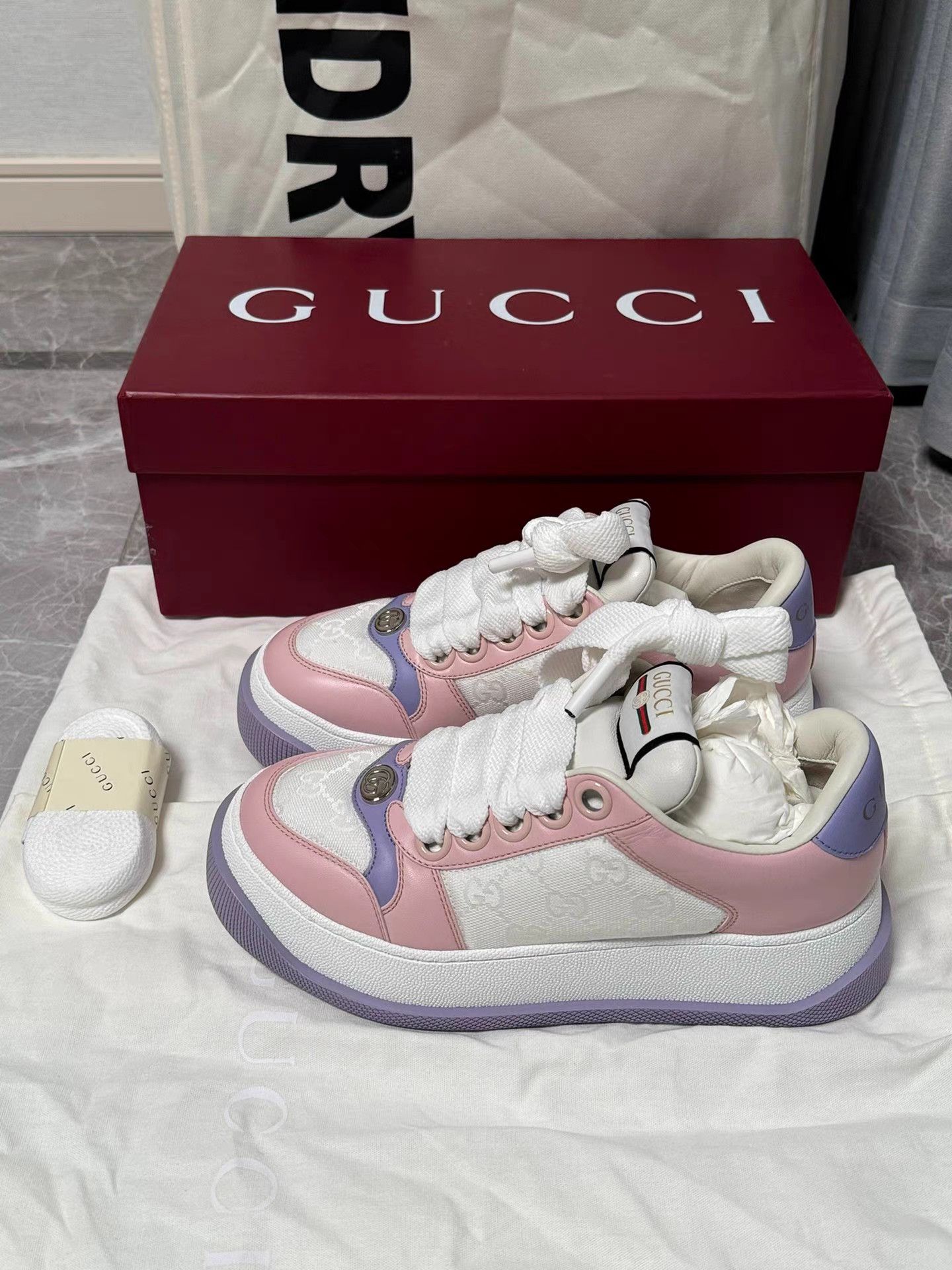 Gucci GUCCI Screener Platform Dirty Sneakers K6 Size US 6.5 / IT 36.5 - 1 Thumbnail