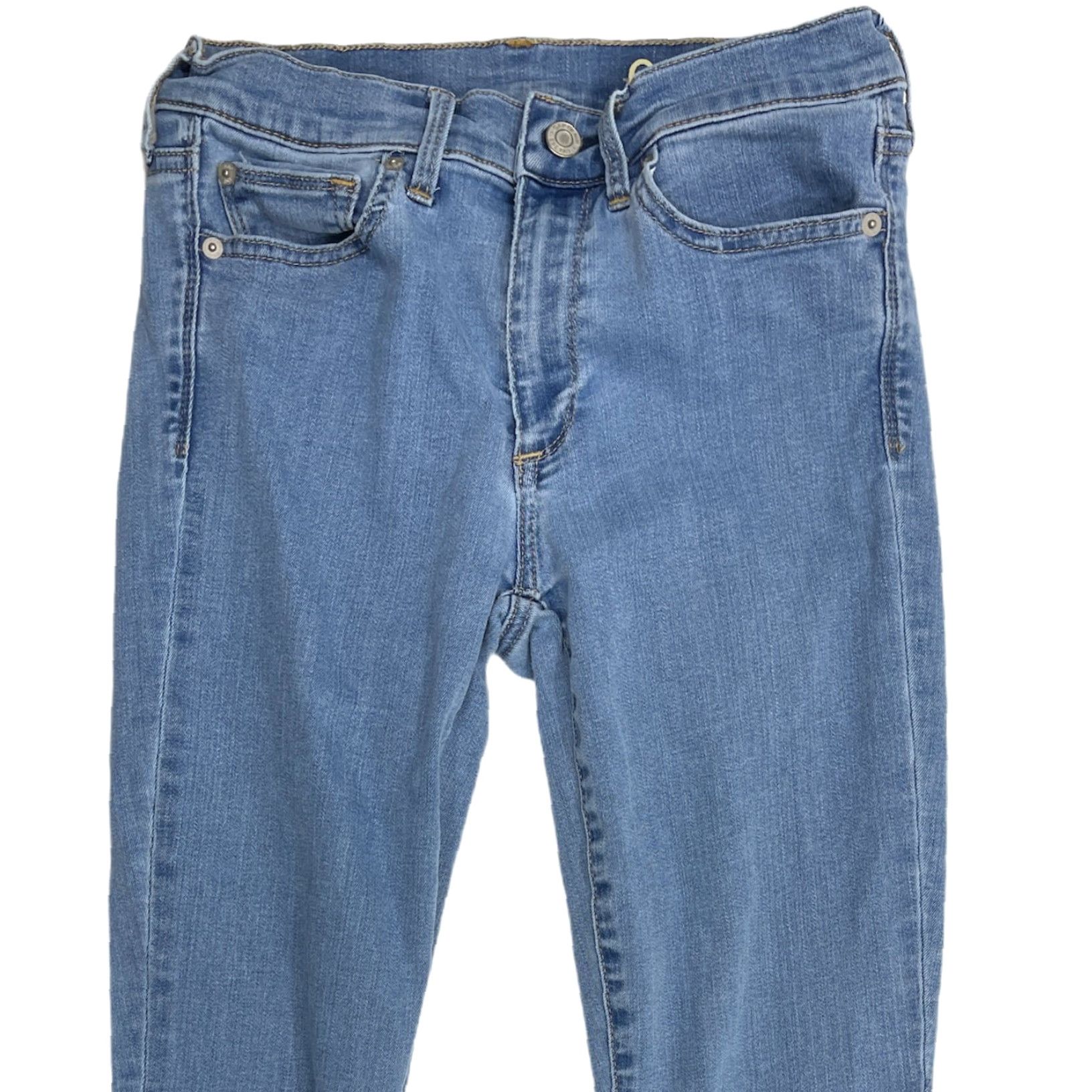 Gap Gap Cropped Jeans Women Size 27 Blue Denim Mid Rise Capsule 5-Pocket Cropped Jeans Womens Stretch Cotton Polyester Spandex Size 27" / US 4 / IT 40 - 2 Thumbnail