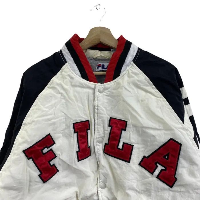 Fila Vtg 90’ FILA BIELLA ITALIA Baseball Varsity Jacket Coat Size US L / EU 52-54 / 3 - 3 Thumbnail