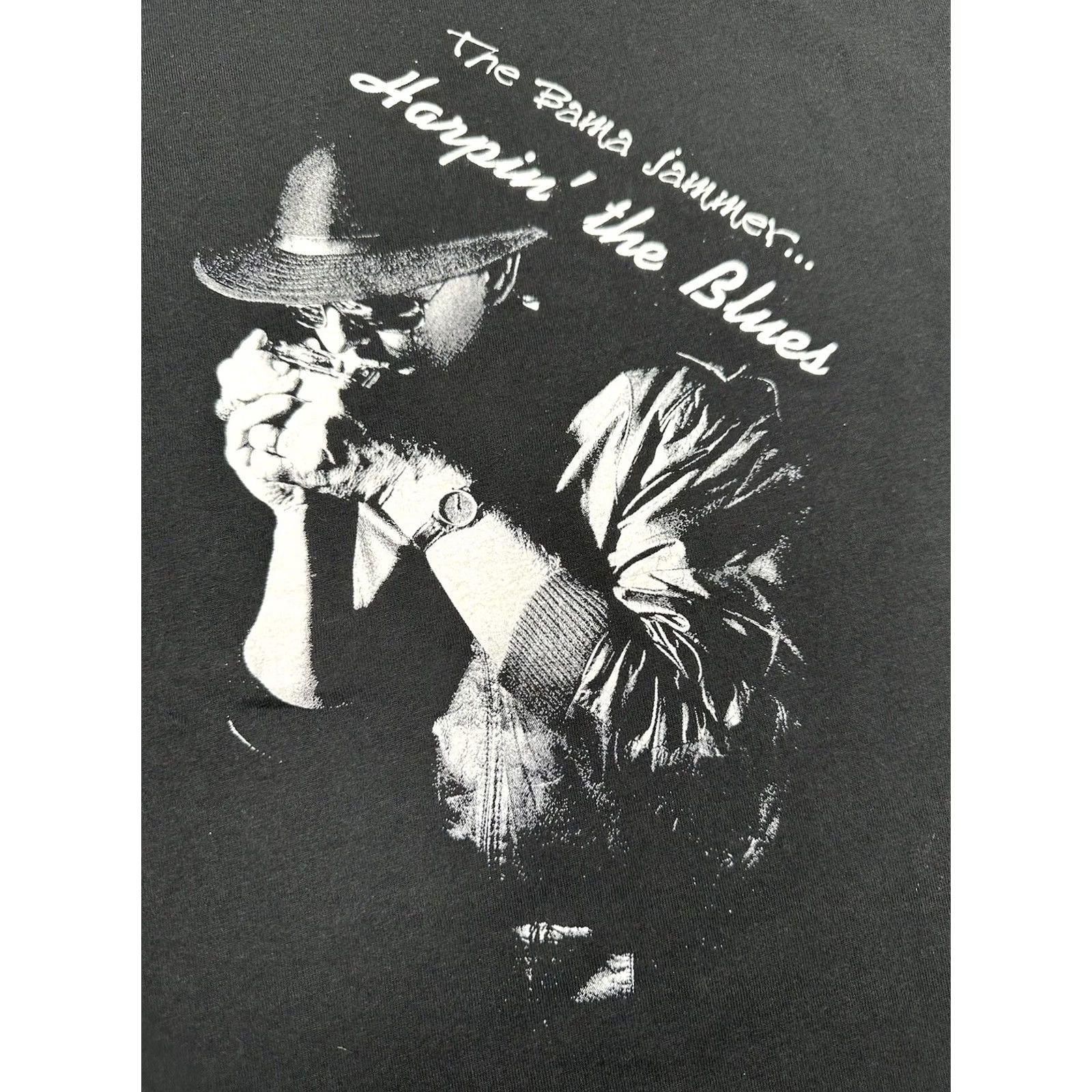 Fruit Of The Loom VINTAGE Fruit of the Loom Blues Tee The Bama Jammer Harpin’ Shirt XL 90s Mens Size US XL / EU 56 / 4 - 2 Thumbnail