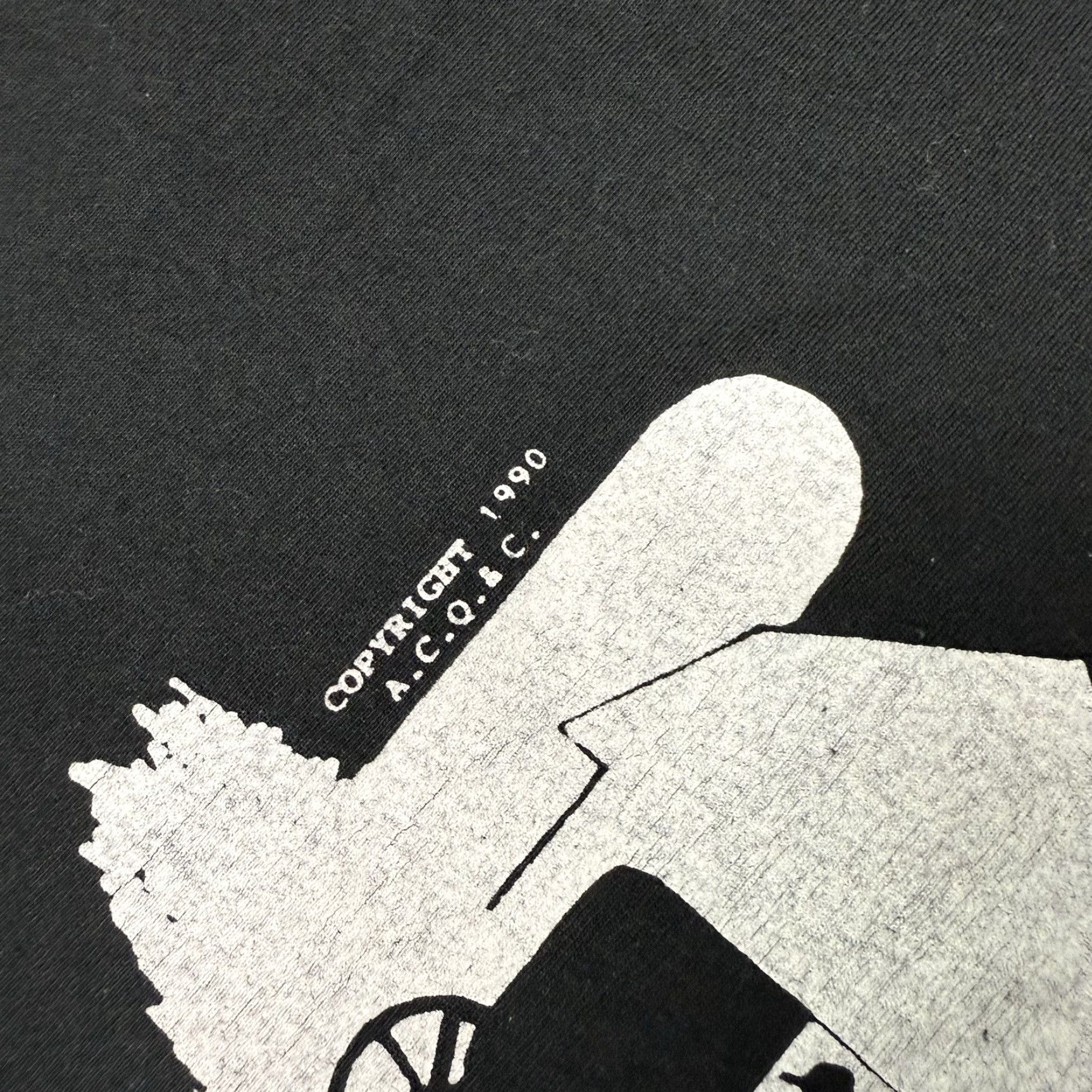 Fruit Of The Loom VINTAGE Fruit of the Loom T Shirt Adult 2XL Black Amish Country 90s Quilted Graphic Print Crew Neck Mens Size US XXL / EU 58 / 5 - 4 Thumbnail