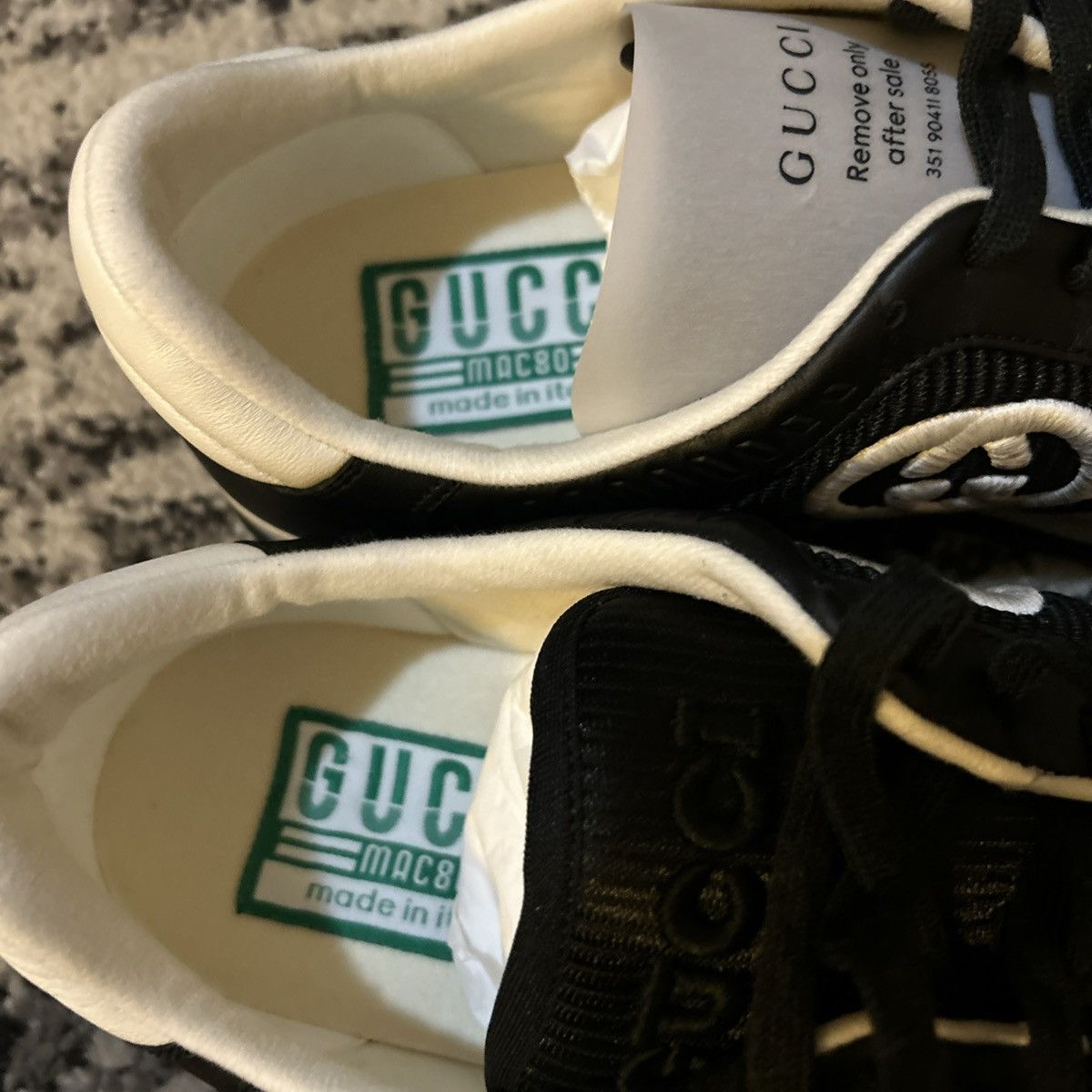 Gucci Gucci MAC80 Sneaker Black Off White Size US 10 / EU 43 - 4 Thumbnail