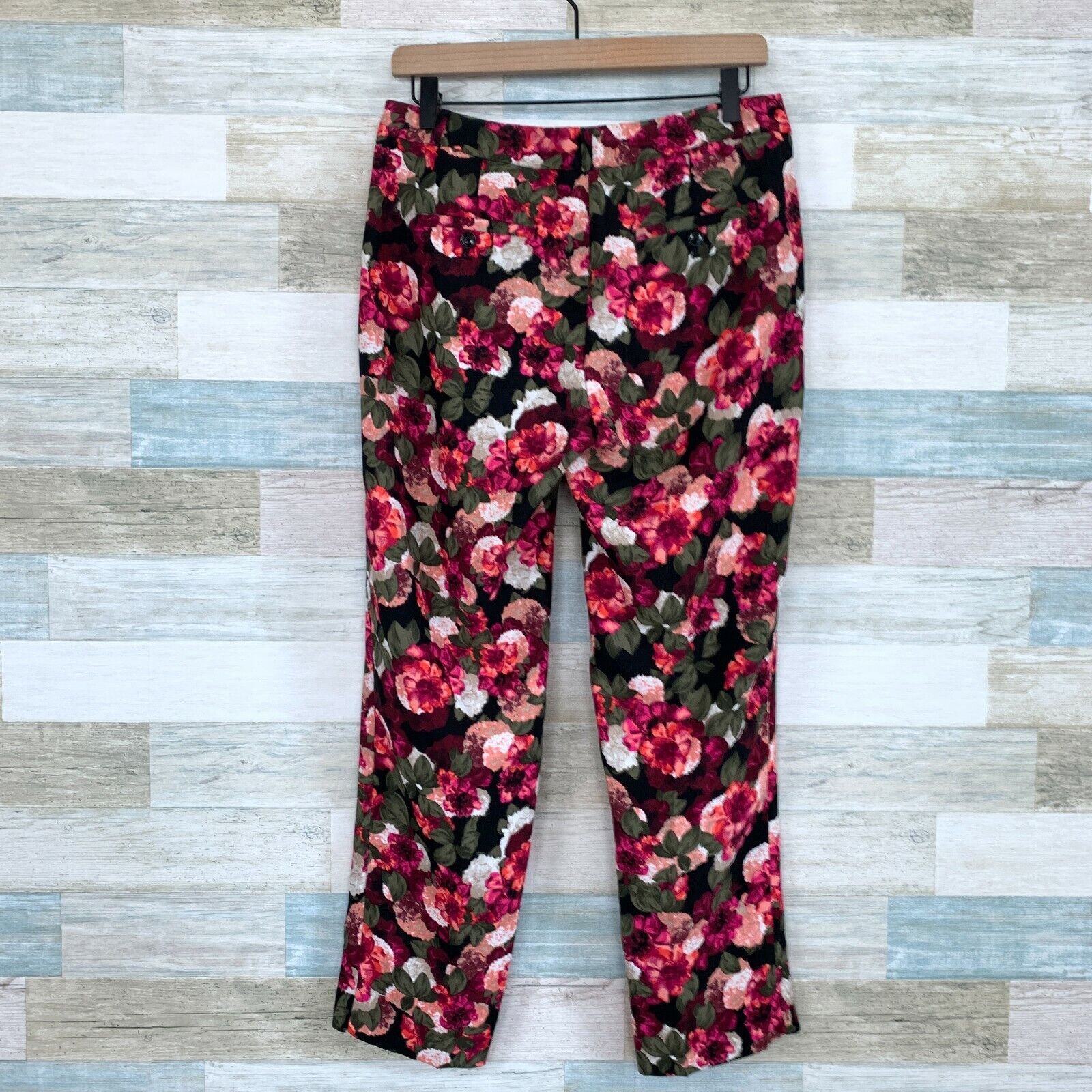 Banana Republic Banana Republic Floral Avery Ankle Dress Pants Womens 4 Size 27" / US 4 / IT 40 - 5 Thumbnail