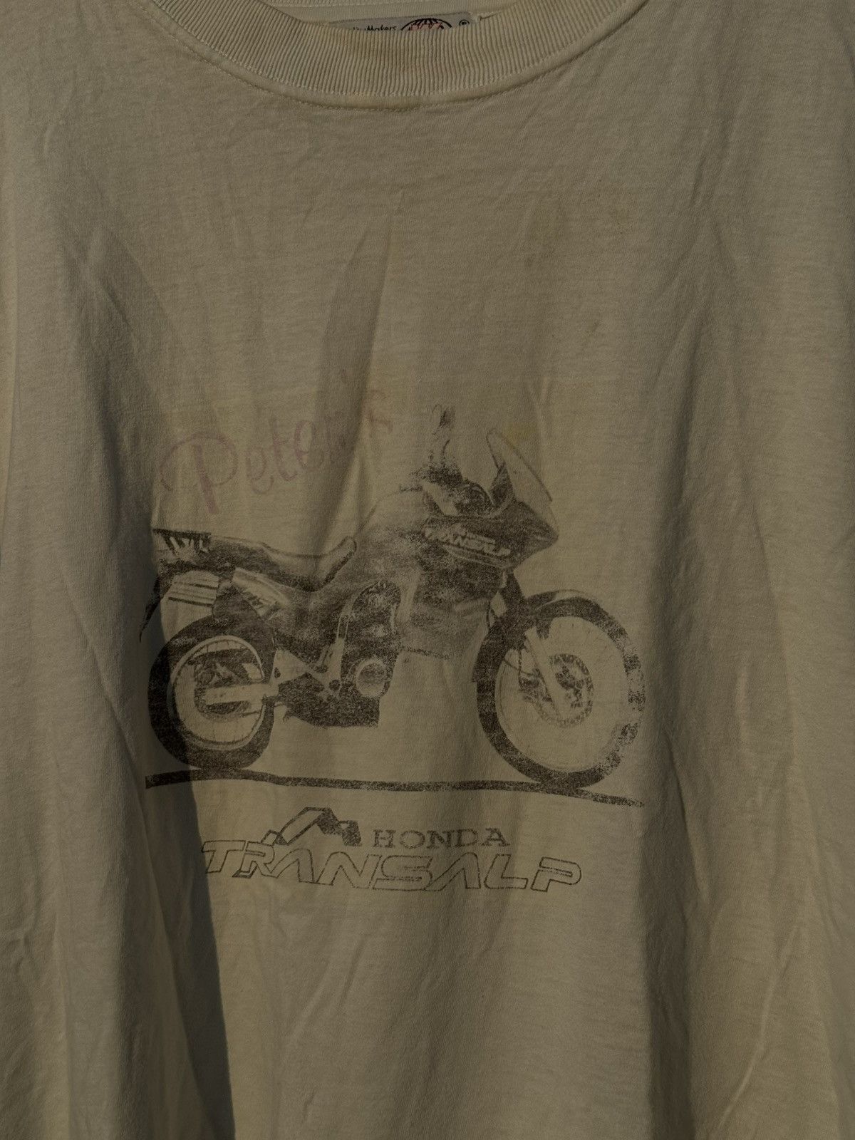 Vintage 90’s Vintage Honda Transalp Promo Moto Racing tee Size US L / EU 52-54 / 3 - 5 Thumbnail