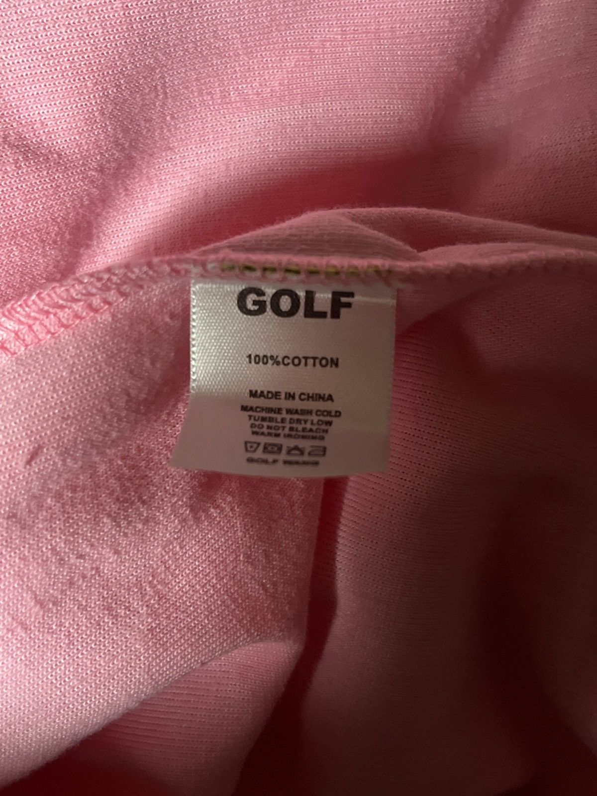 brand new golf wang pink flame velour polo size XL. | Depop
