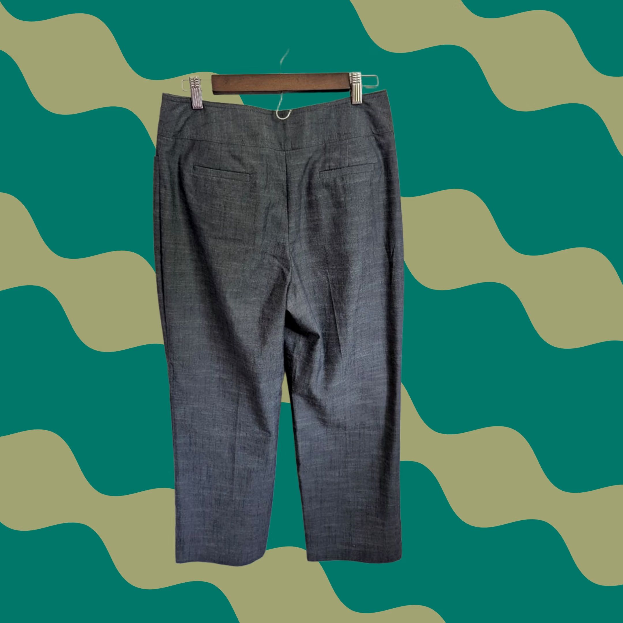 Vintage HARVE BENARD Gray Wide Leg Dress Pants Women 6 Dress Pants Office ECC EUC Pants Women Gray Wide Leg Dress Pants 6 Womens Size 28" / US 6 / IT 42 - 1 Thumbnail