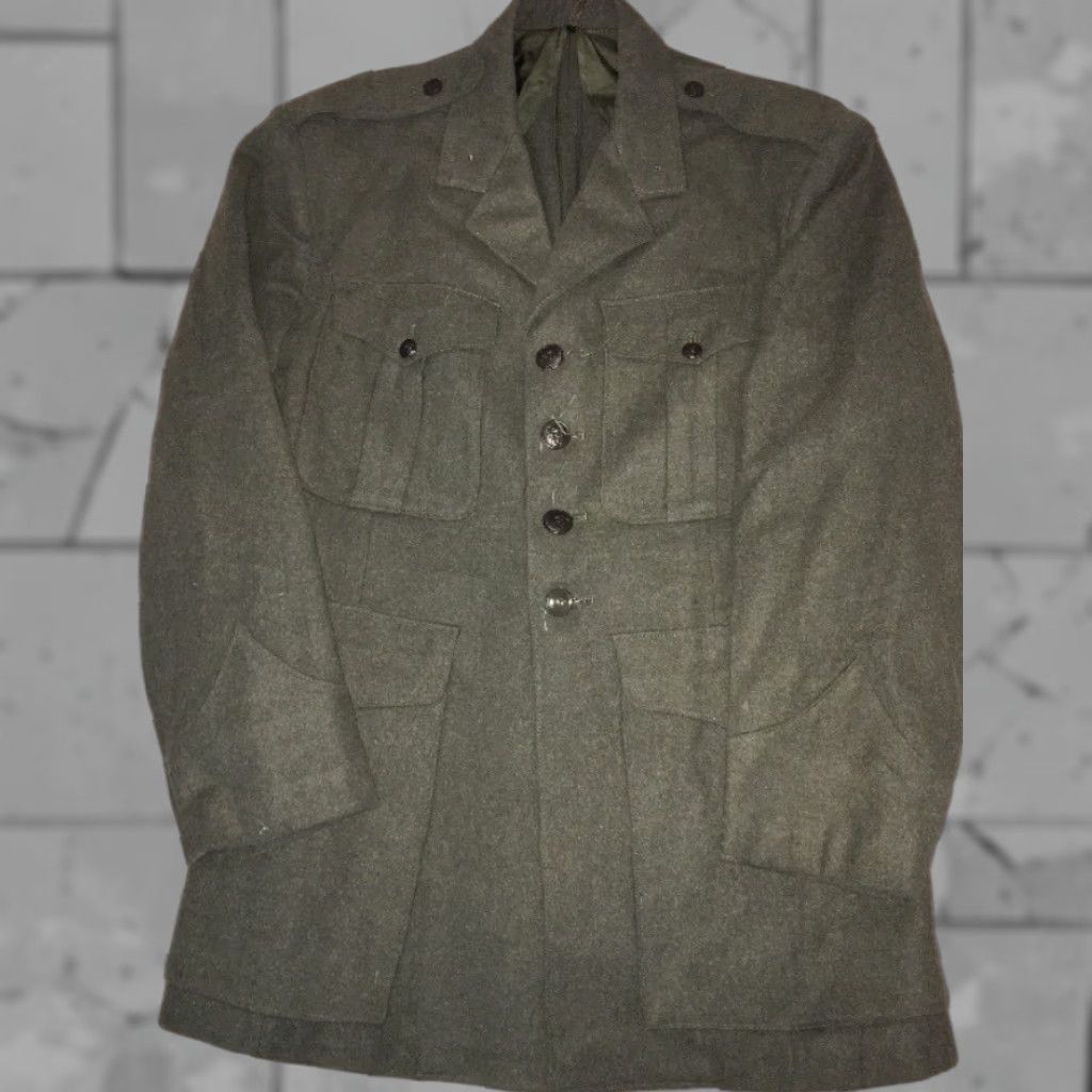 Vintage MENS Green Jacket Military 4 Button Size M Men Shirt? Size US M / EU 48-50 / 2 - 1 Thumbnail
