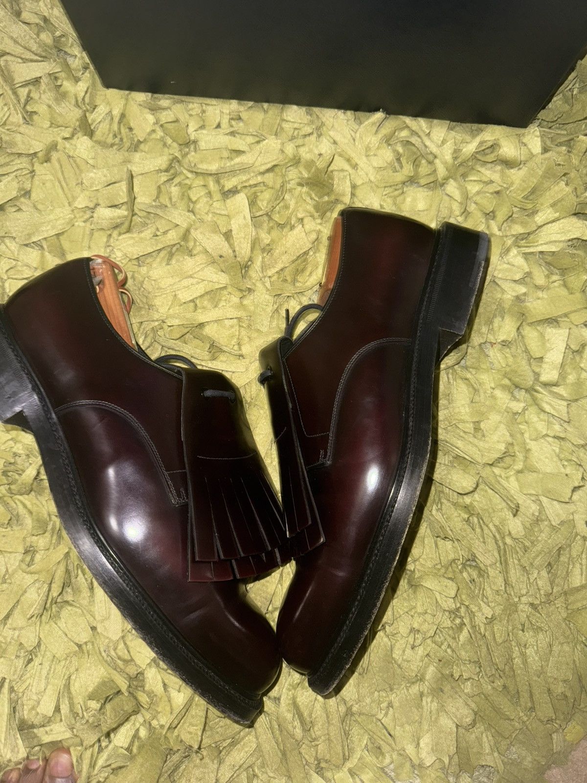 Prada prada calzature uomo spazzolato fringe detail Size US 11 / EU 44 - 5 Thumbnail