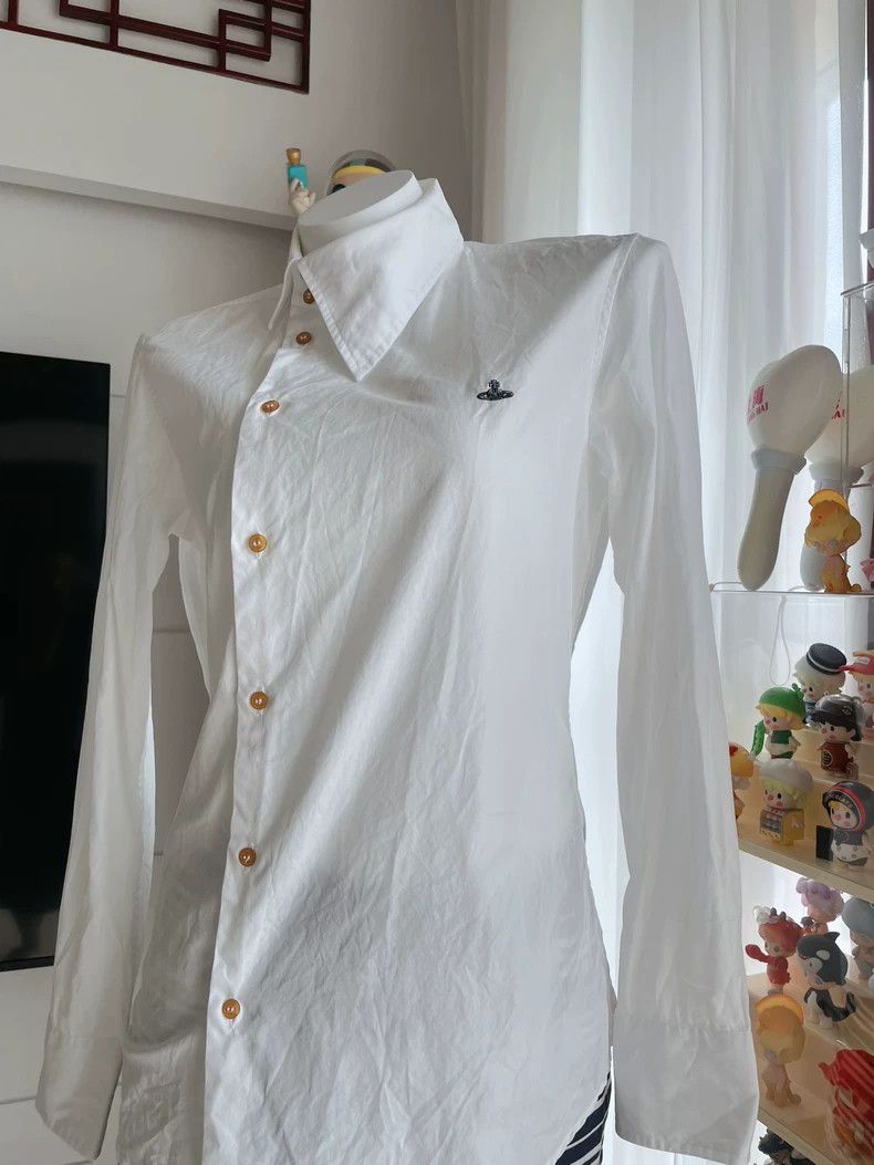 Vivienne Westwood Vivienne Westwood size44 Sloped collar orb shirt asymmetric Size M / US 6-8 / IT 42-44 - 2 Thumbnail