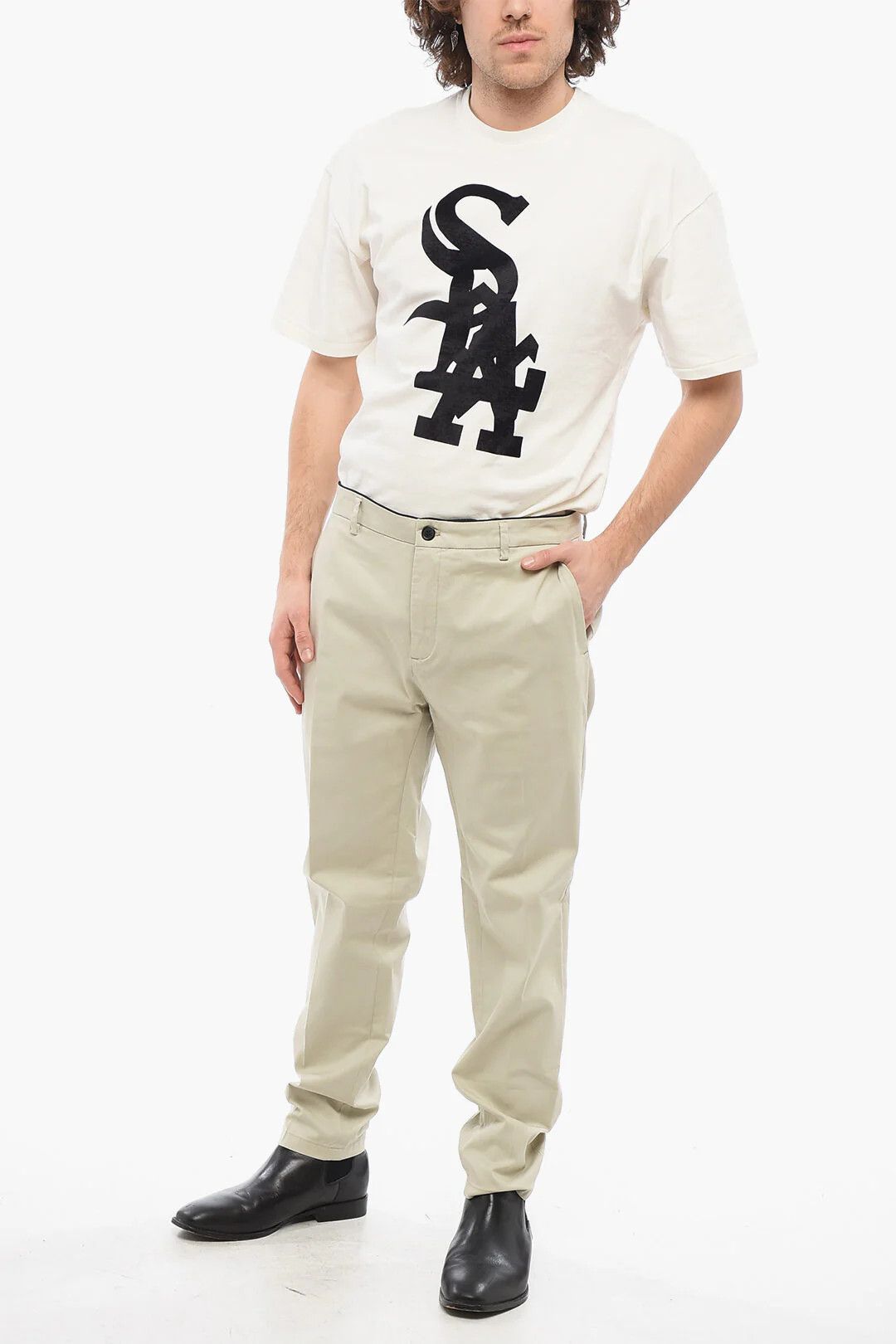 DEPARTMENT5 og1mm0326 Stretch Cotton Chino in Grey Size US 38 / EU 54 - 3 Thumbnail