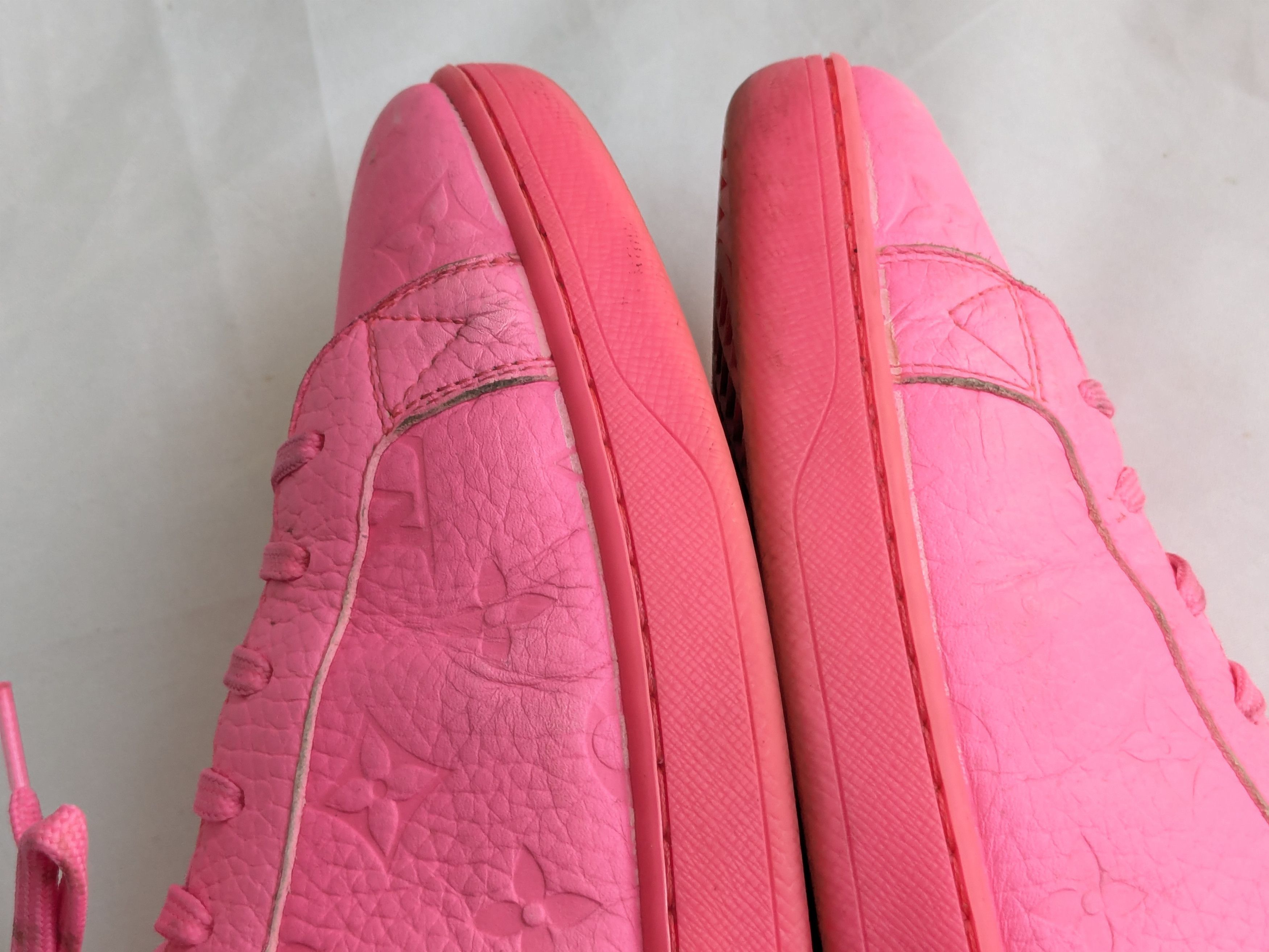 Louis Vuitton Louis Vuitton Monogram Sneakers Pink 10.5 Logo Size US 10.5 / EU 43-44 - 7 Thumbnail