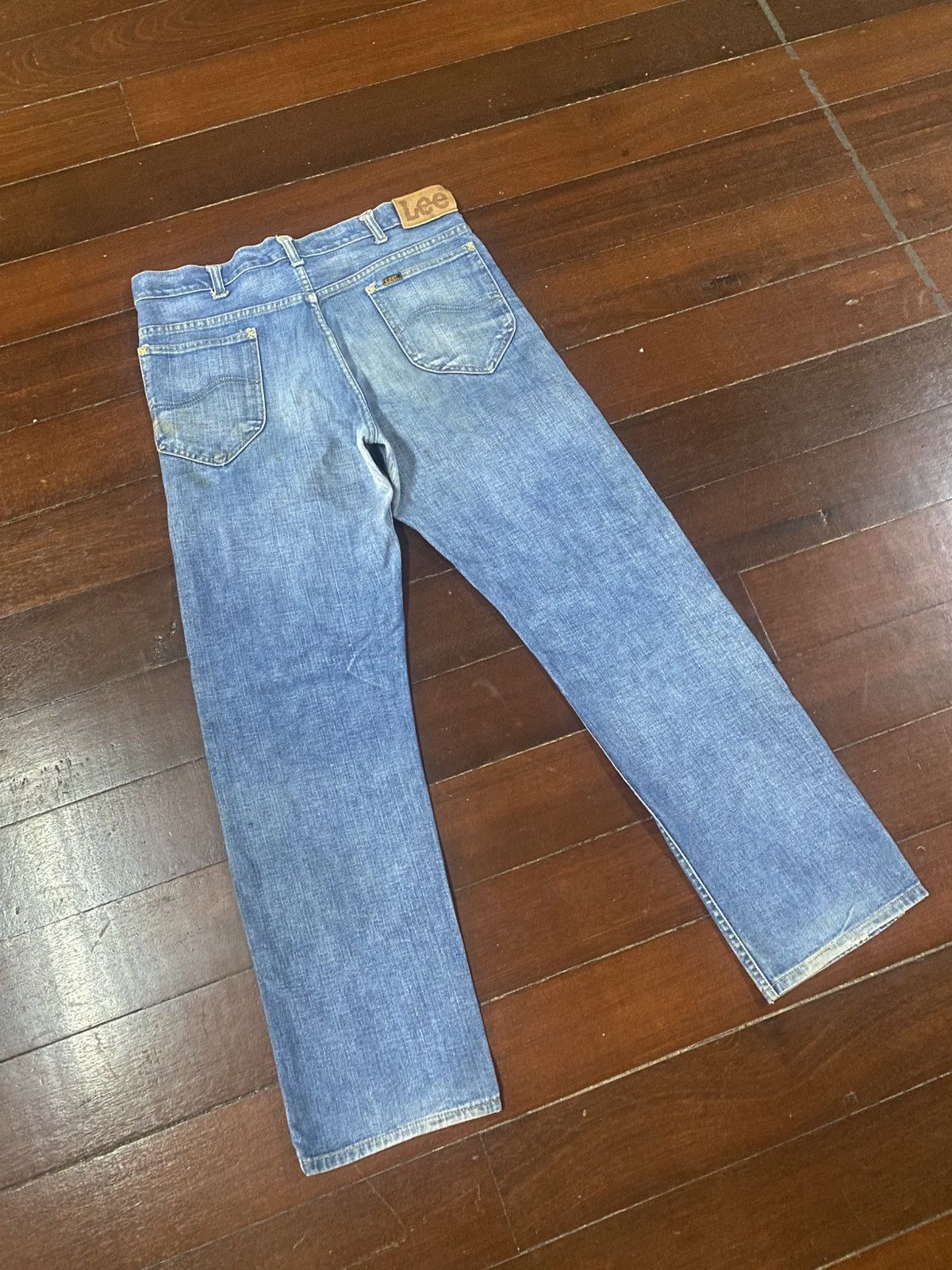 Lee Vintage 60s 70s talon 42 LEE mud wash dirty wash flare Jean Size US 34 / EU 50 - 10 Thumbnail