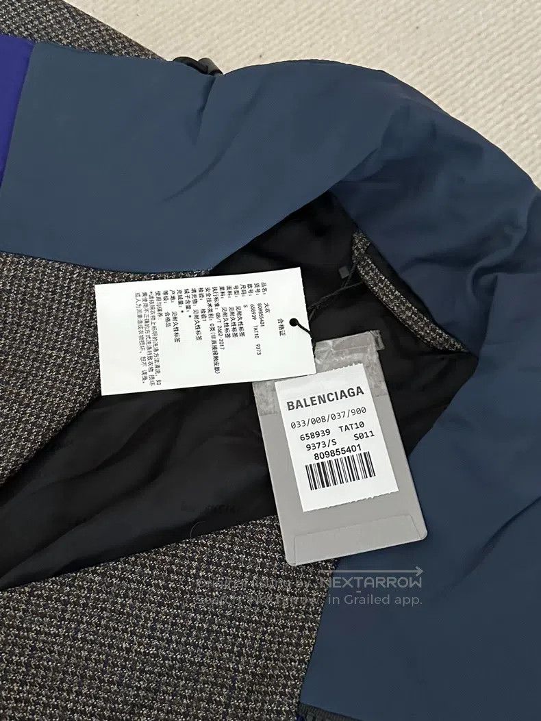 Balenciaga Balenciaga Plaid Coat Size US S / EU 44-46 / 1 - 2 Thumbnail