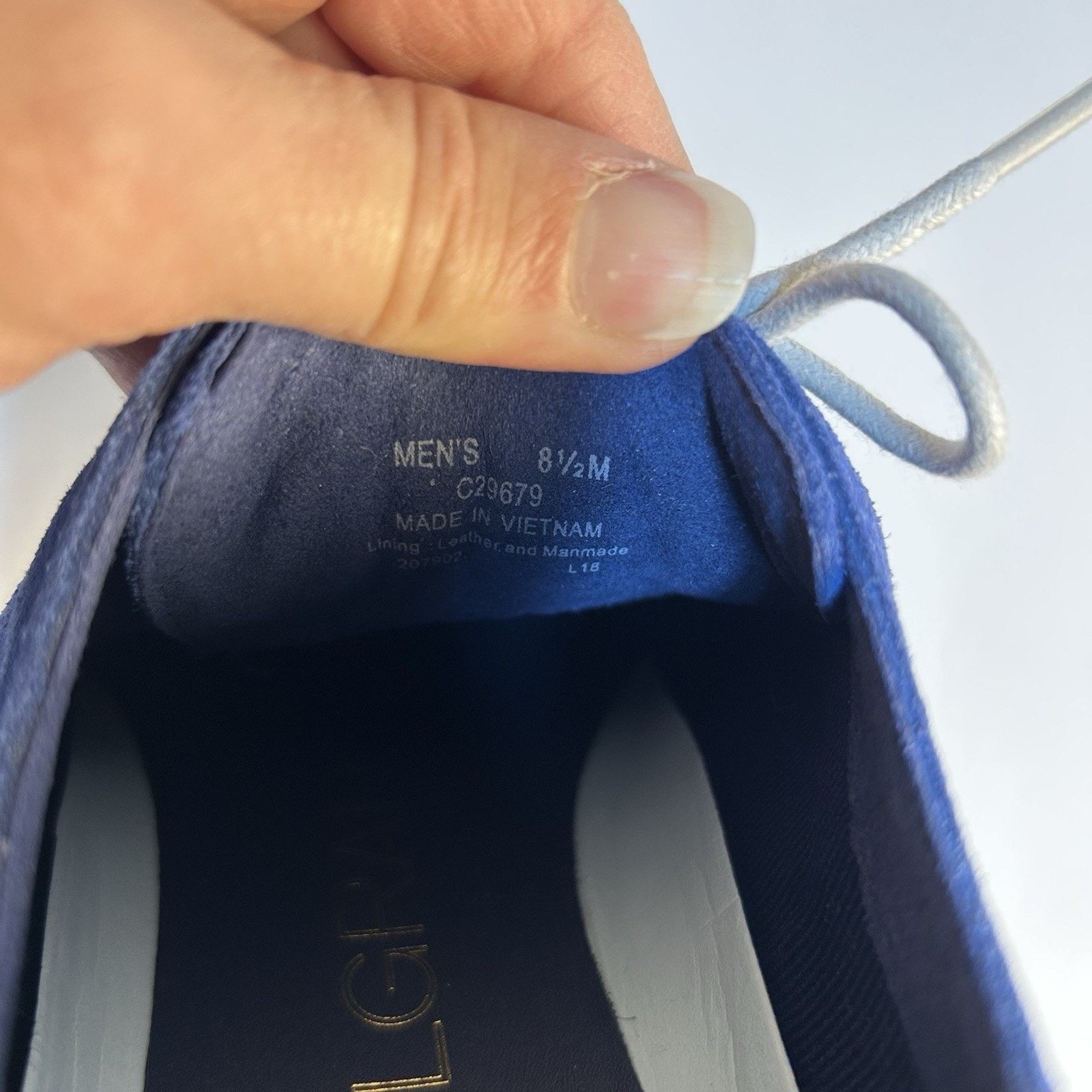 Cole Haan Grand Ambition Men Size 8.5M Blue Wingtip Oxford