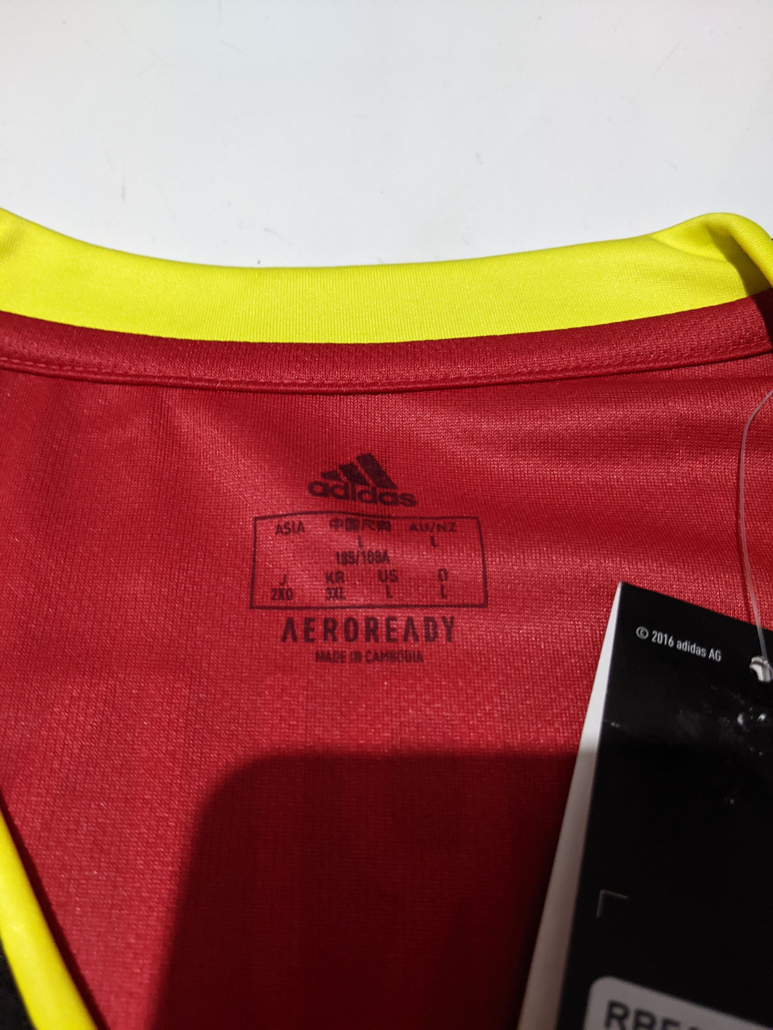 Adidas Belgium Euro 2020-2021 Home Jersey De Bruyne 7 Size US L / EU 52-54 / 3 - 5 Thumbnail