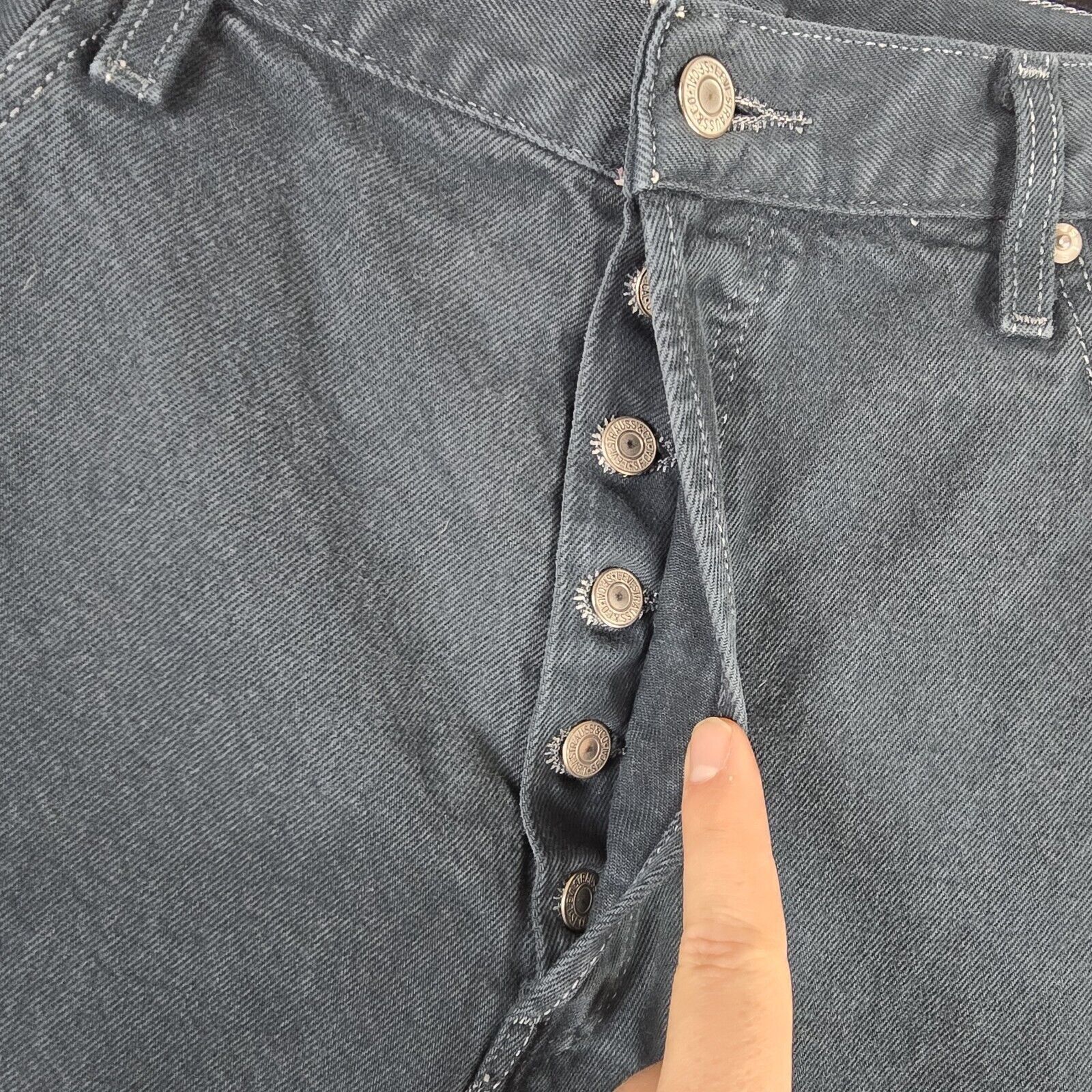 Levi's Vintage Levis 501 Straight Dark Blue Mens Jeans sz 40x30 Size US 40 / EU 56 - 3 Thumbnail