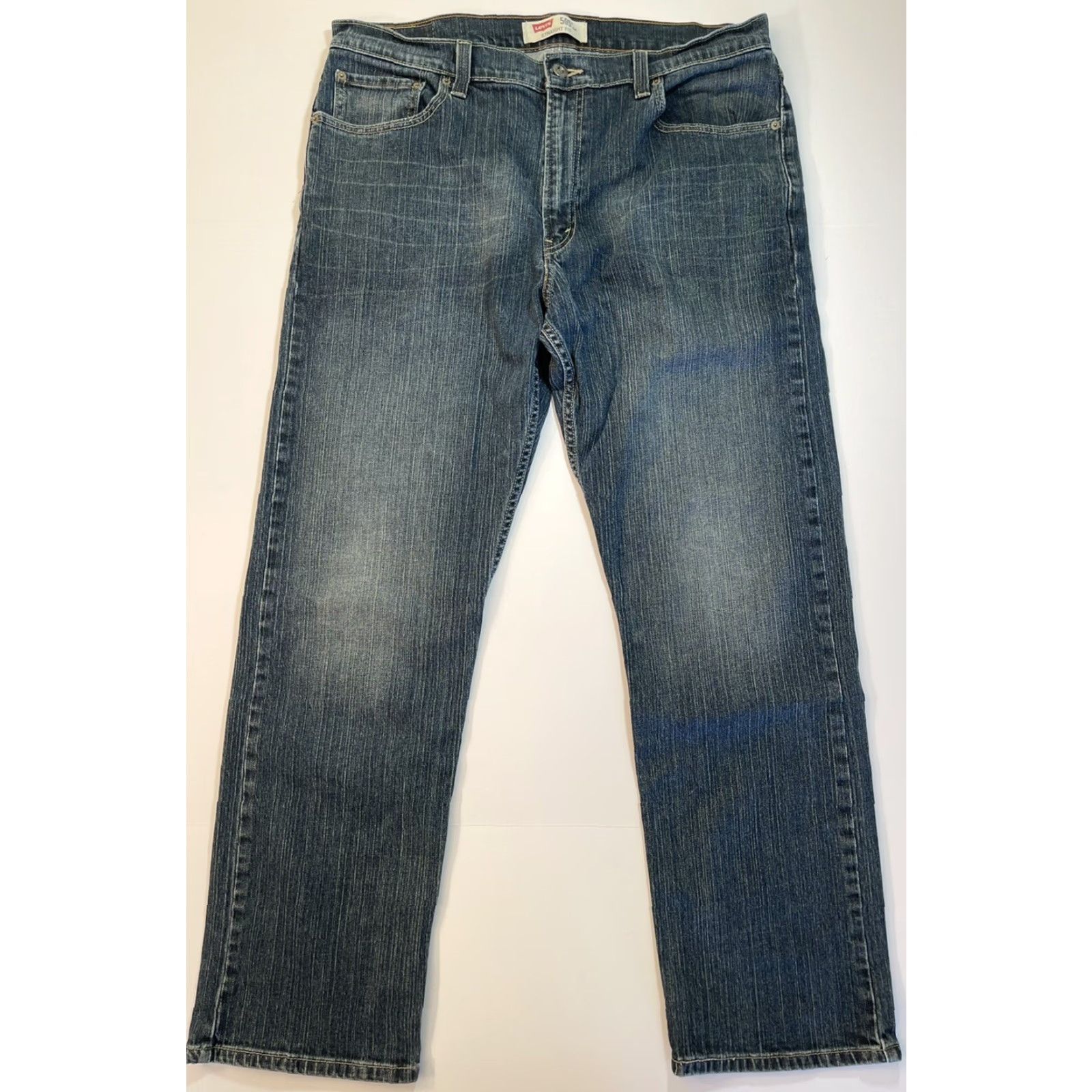 Levi's Levi's 505 Jeans Mens Regular Fit Denim Blue Medium Wash 36x32 Size US 36 / EU 52 - 2 Thumbnail