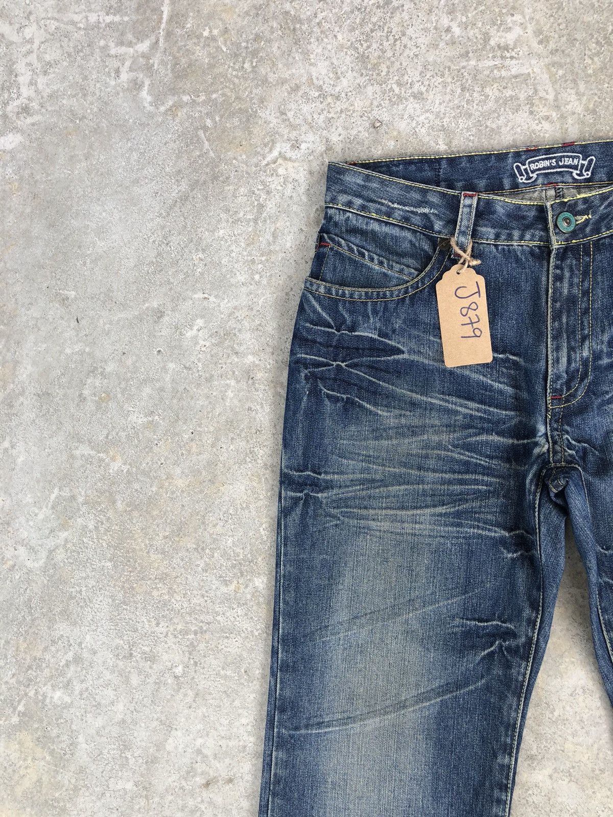 Robins Jeans Vintage Robin’s Embroidered Logo Distressed Jeans Size US 32 / EU 48 - 4 Thumbnail