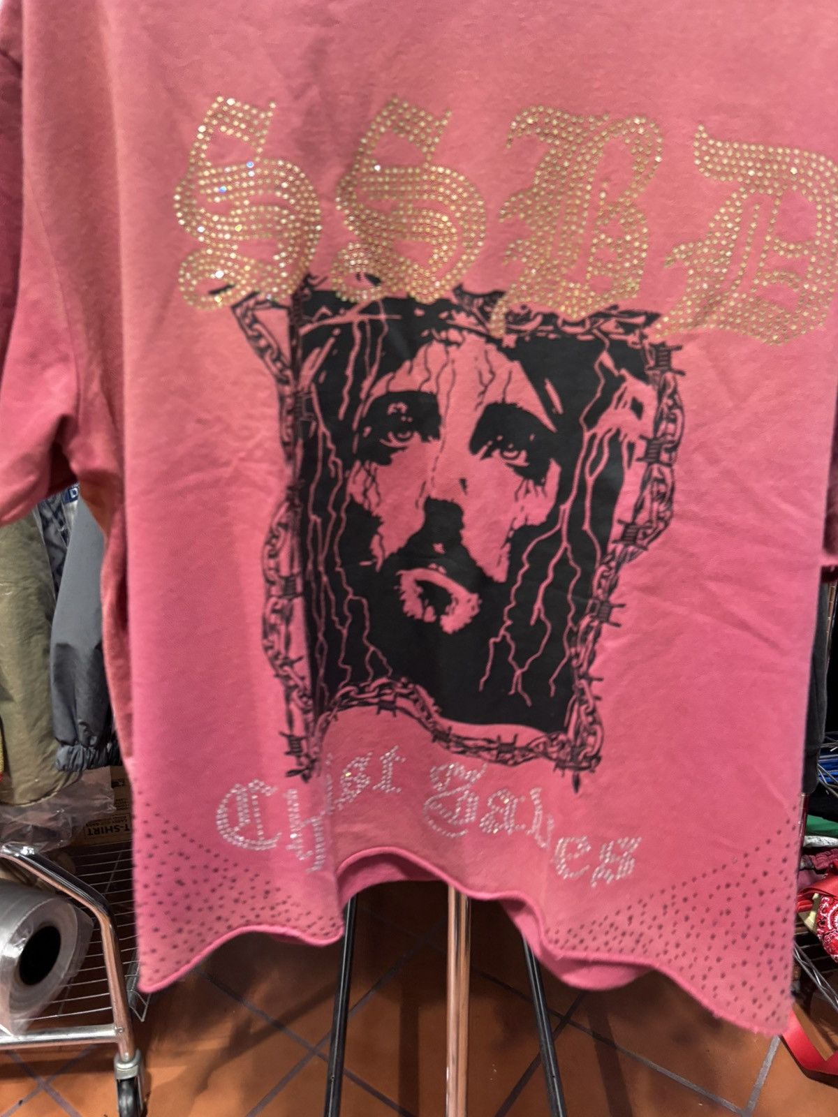 Designer SSBD CHRIST SAVES RED TEE Size US L / EU 52-54 / 3 - 3 Thumbnail