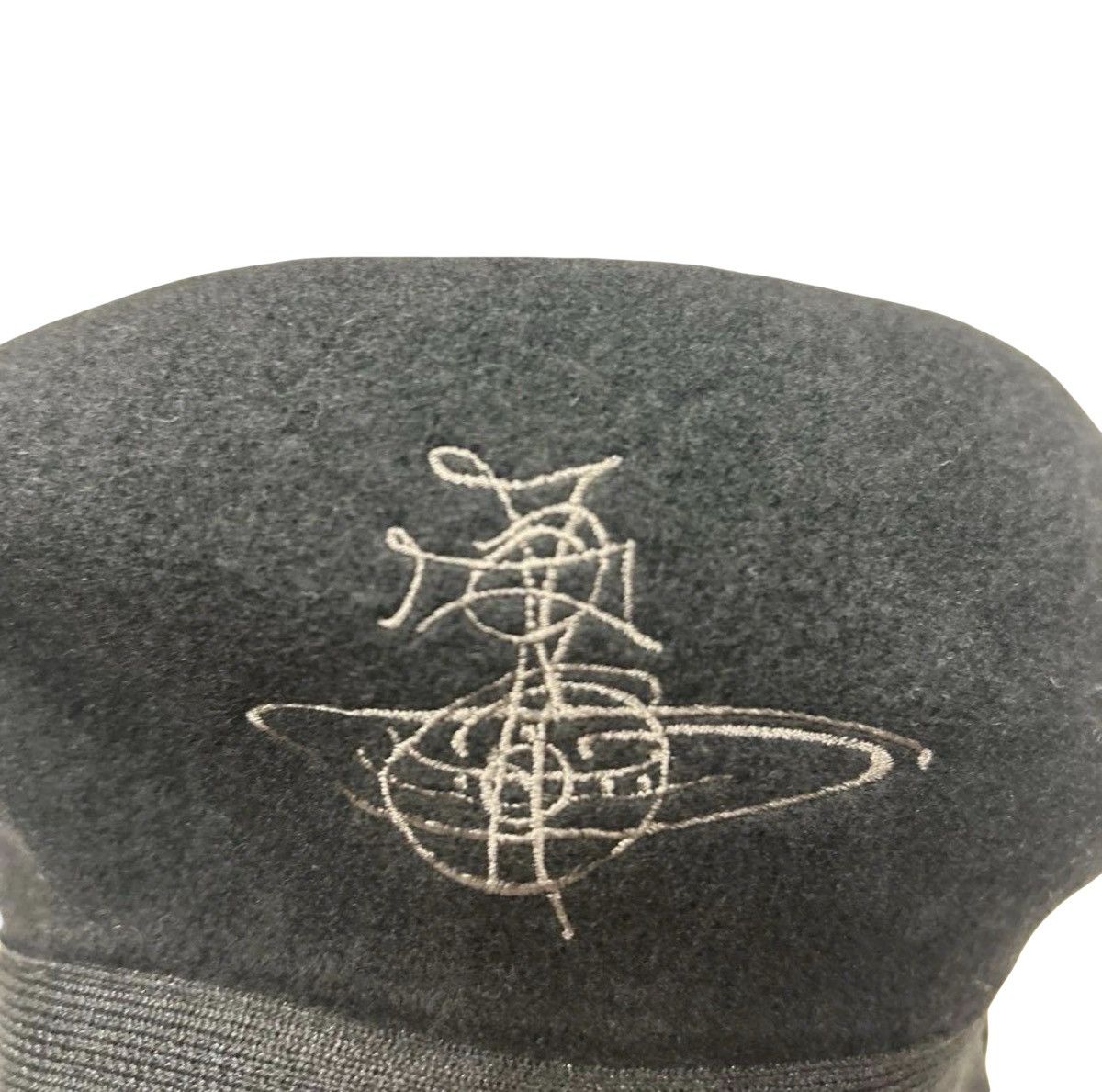 Vivienne Westwood Vivienne Westwood Archive Sketch Orb Embroidered Wool Beret Size ONE SIZE - 6 Thumbnail